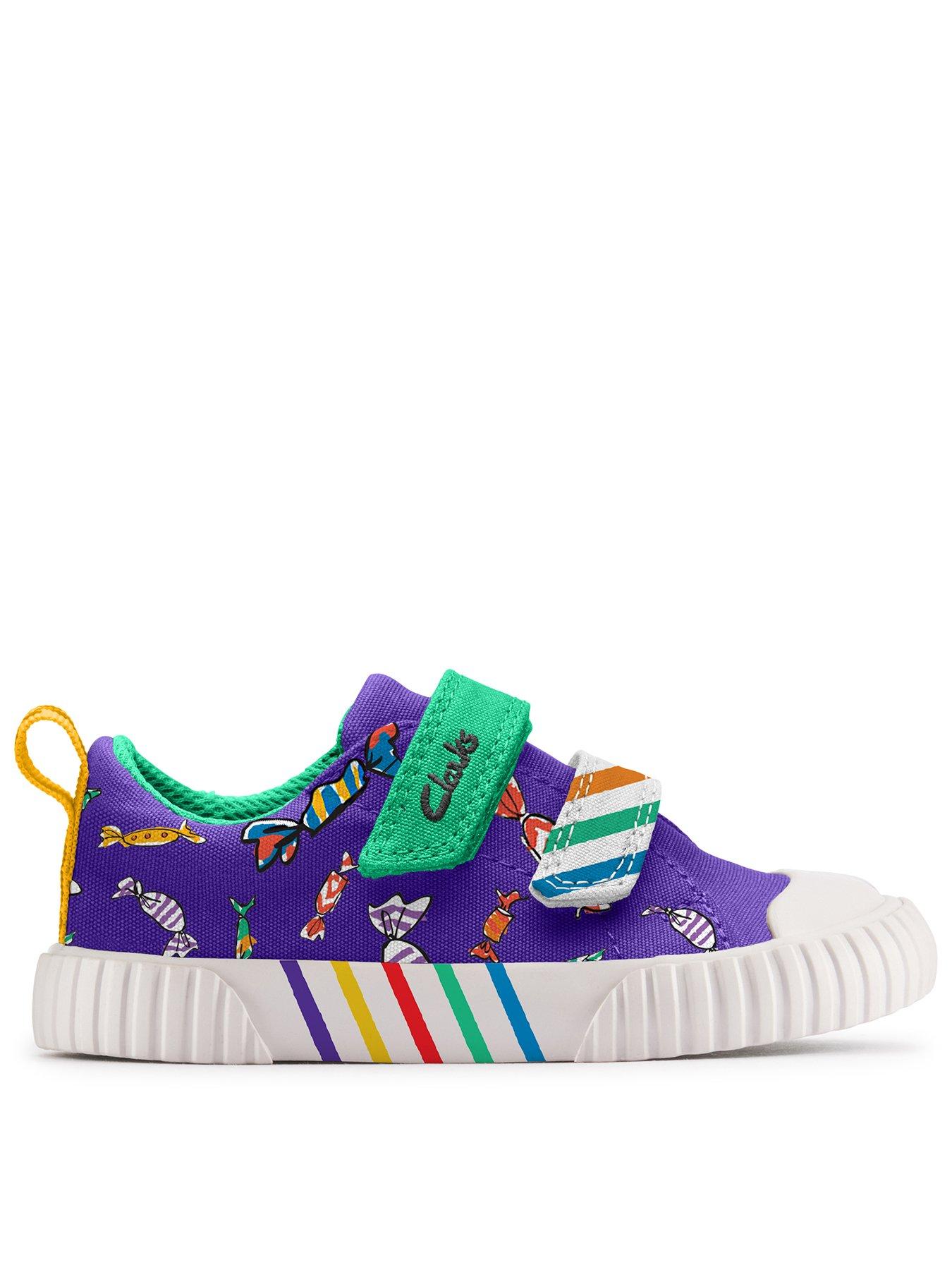 undefined Roald Dahl Charlie  &  the Chocolate Factory Foxing Mix Toddler Shoe - Purple