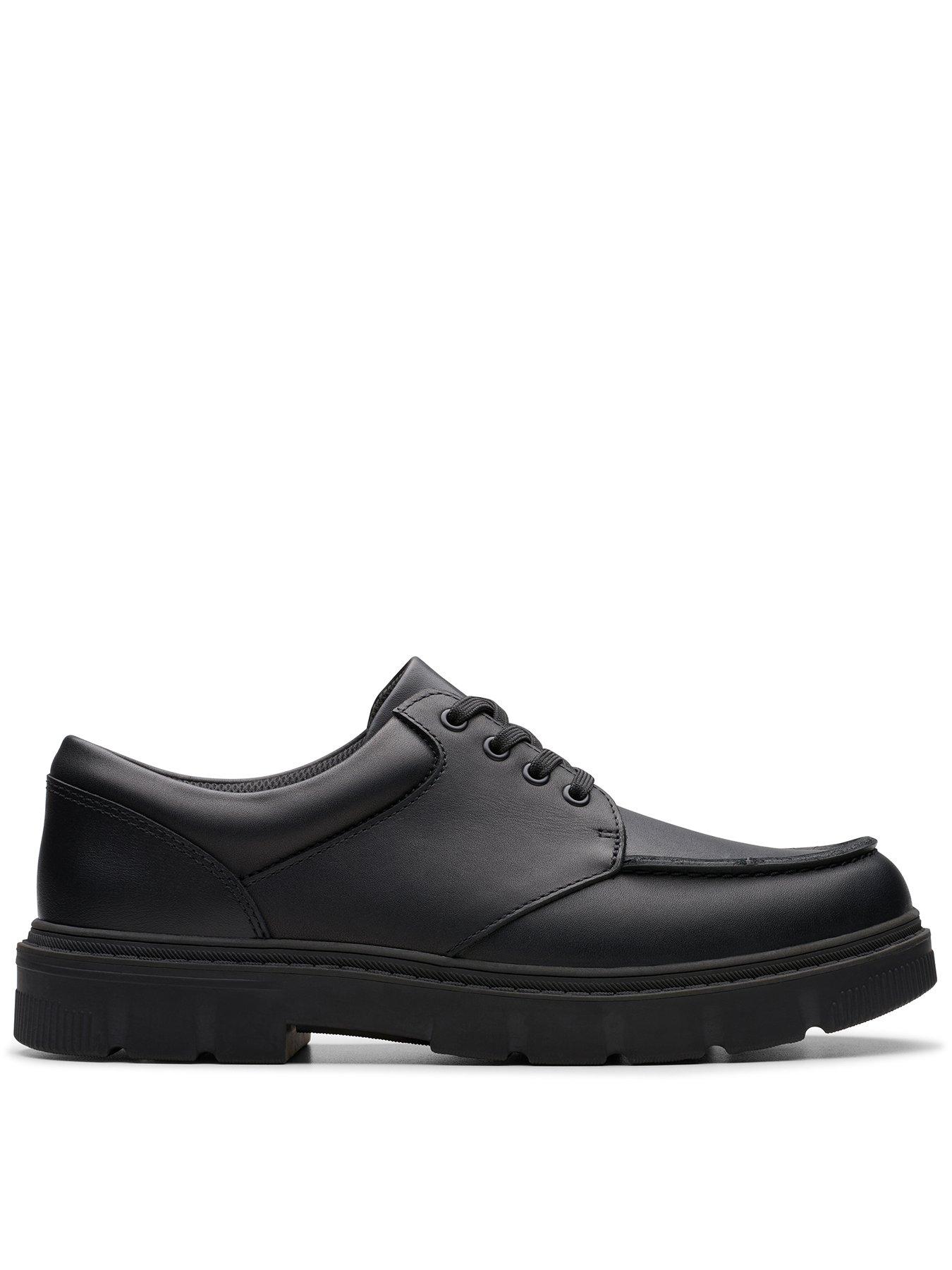 clarks-youth-lorcam-edge-leather-shoe-black