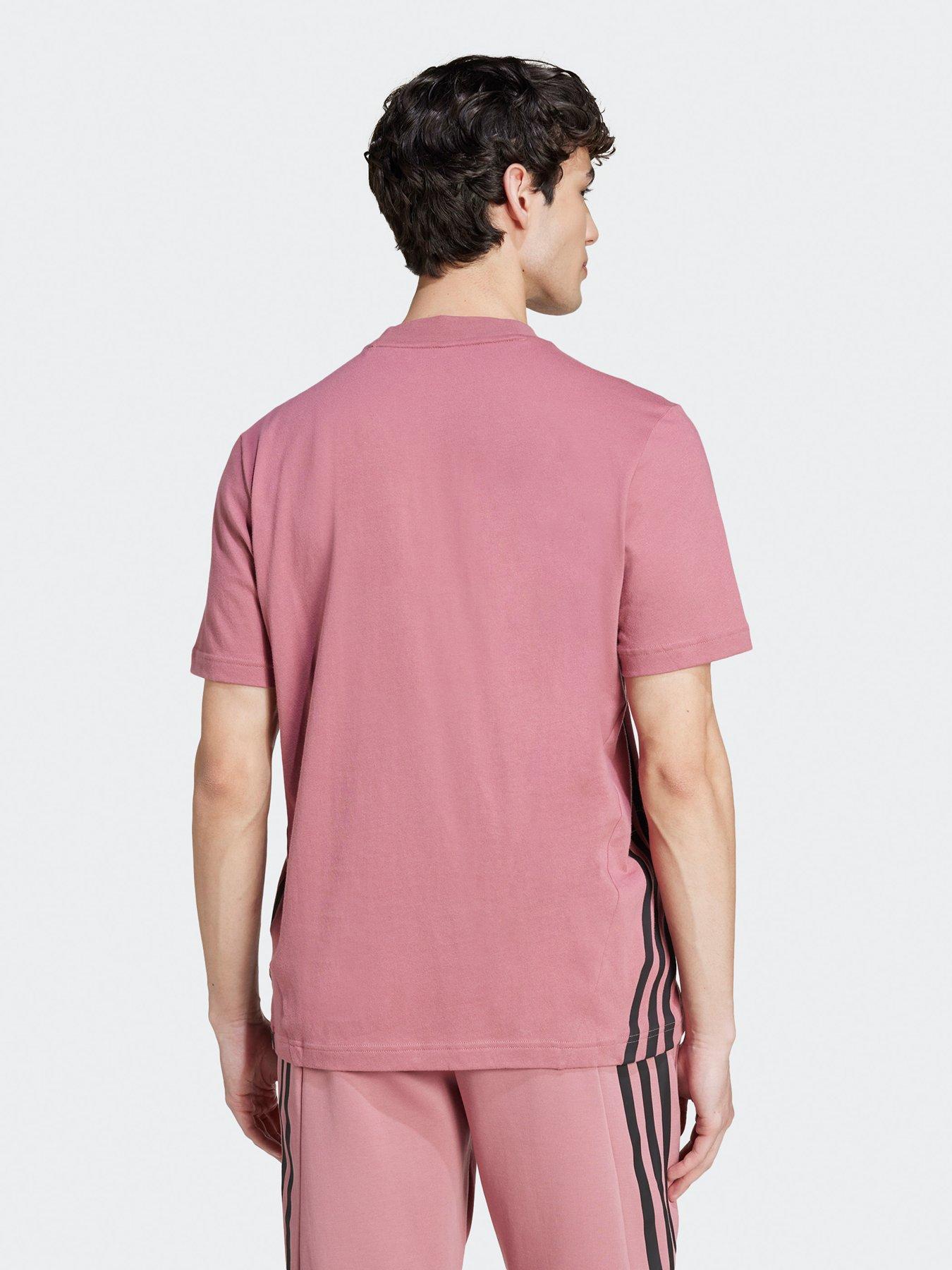  image of adidas-sportswear-mens-future-icons-3-stripes-t-shirt-red