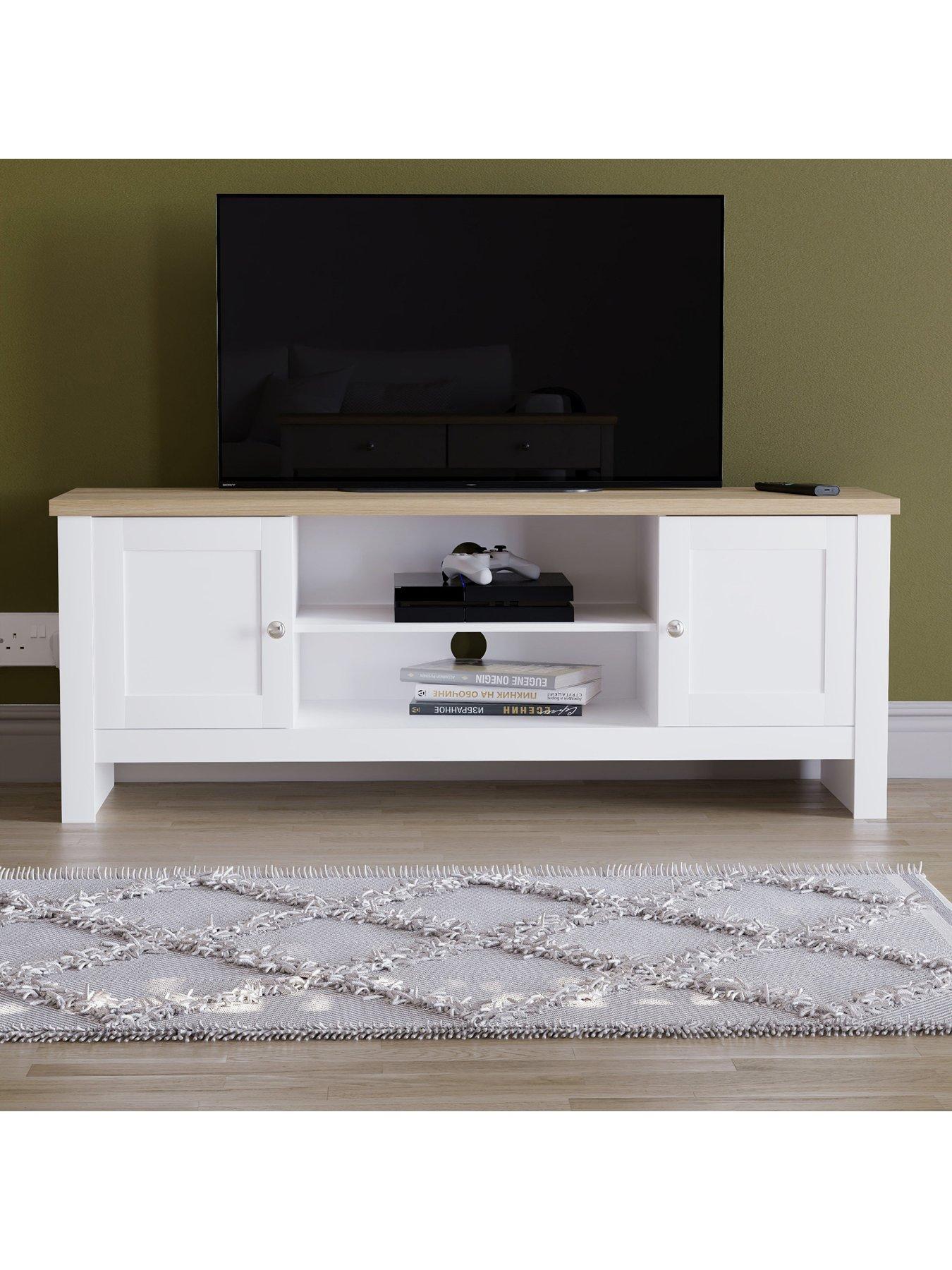  image of vida-designs-arlington-2-door-tv-unit-fits-up-to-60