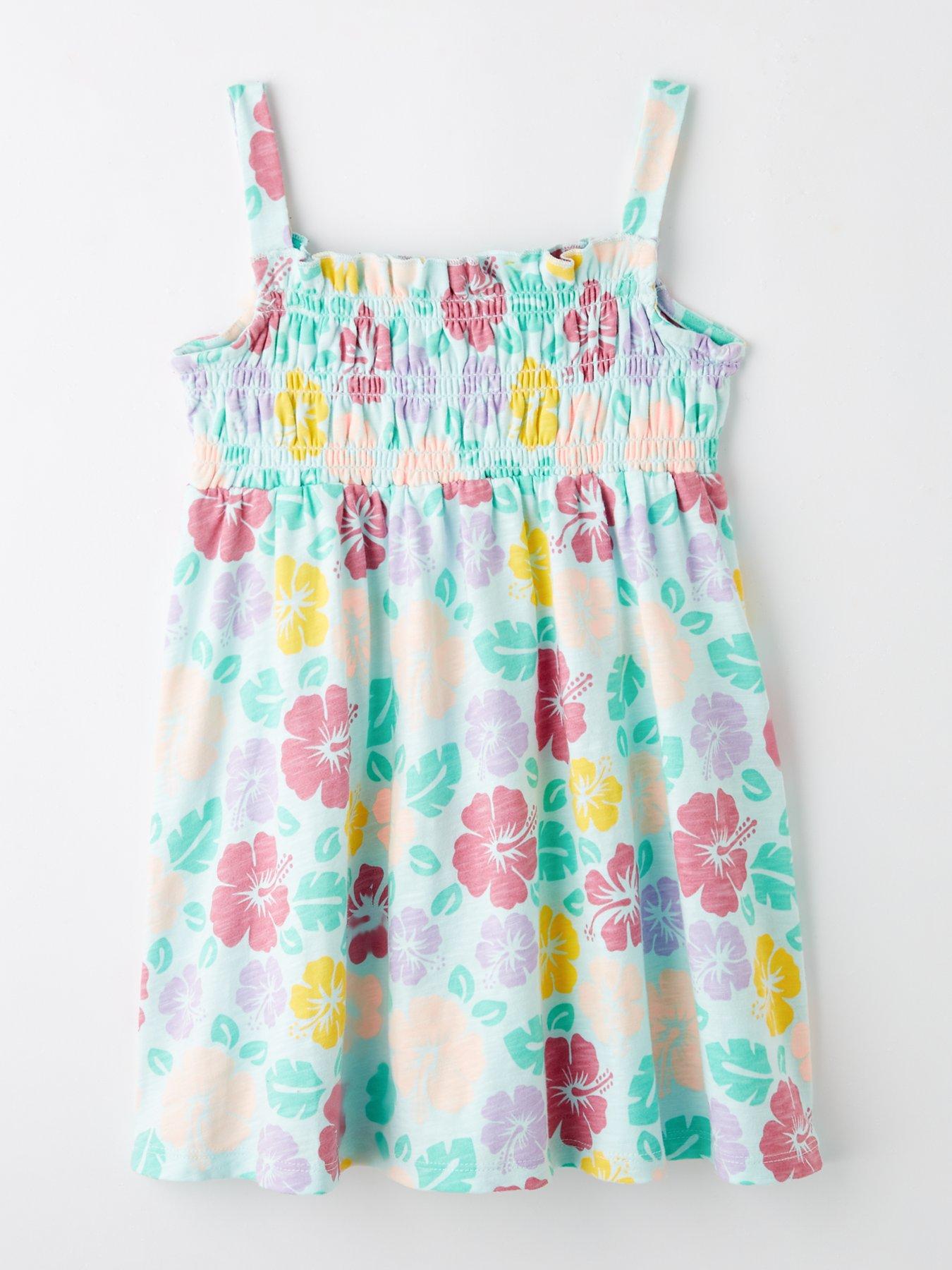  image of mini-v-by-very-girls-2-pack-shirred-dresses-multi