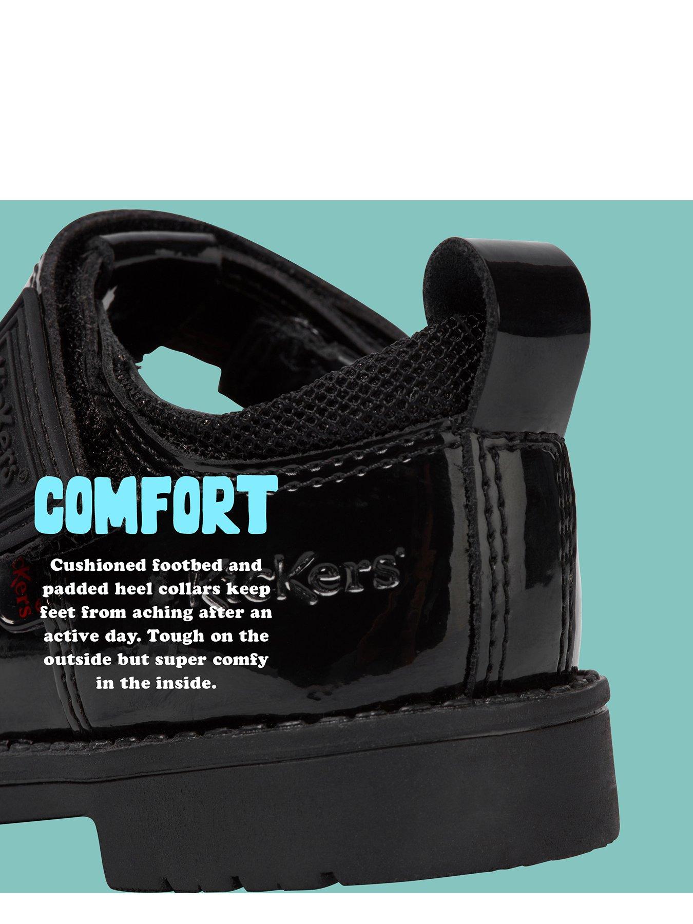 Image 5 of 7 of Kickers Lachly T Bar Patent Leather Infant &nbsp;- Black