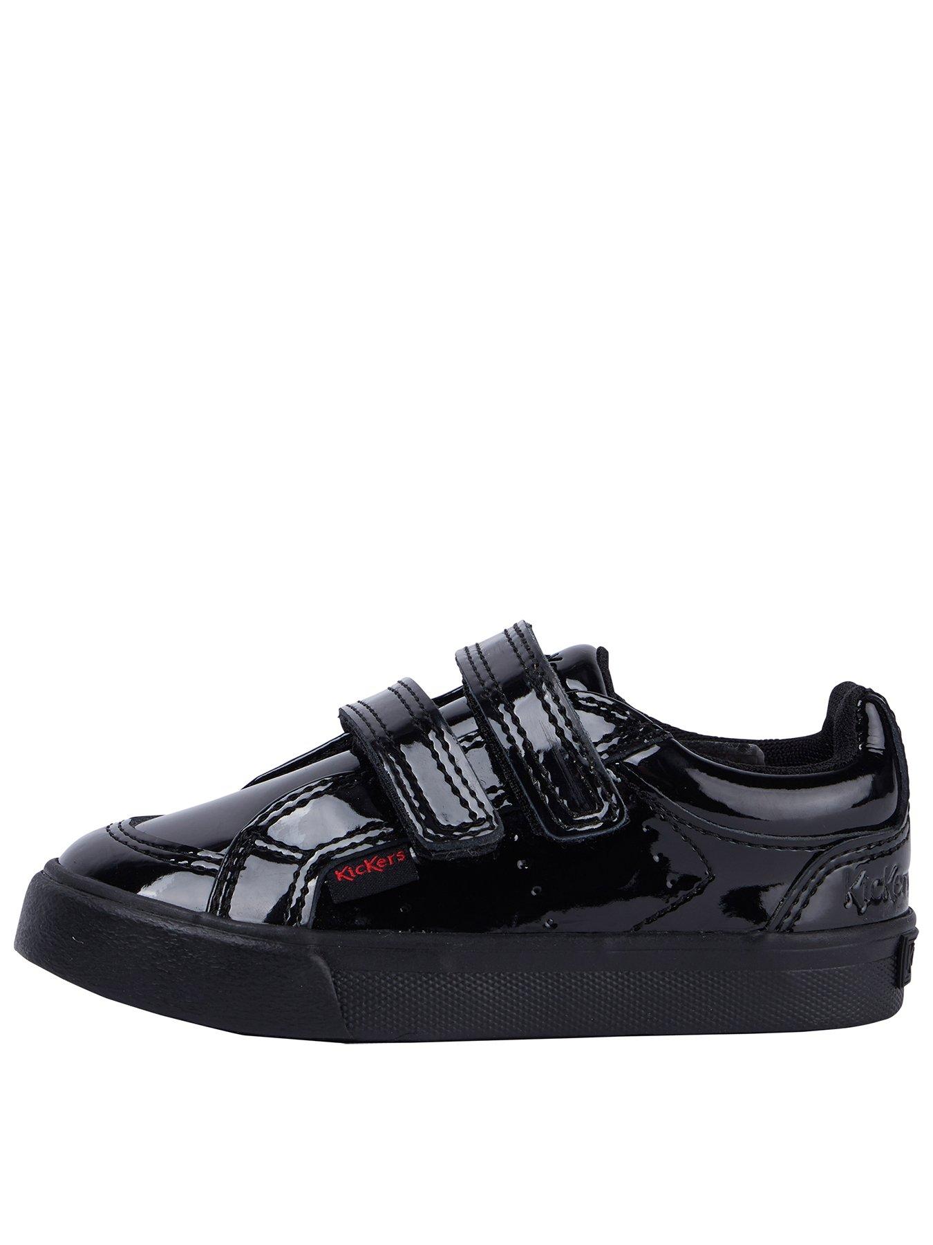 Kickers Tovni Twin Vel Patent Leather Infant - Black