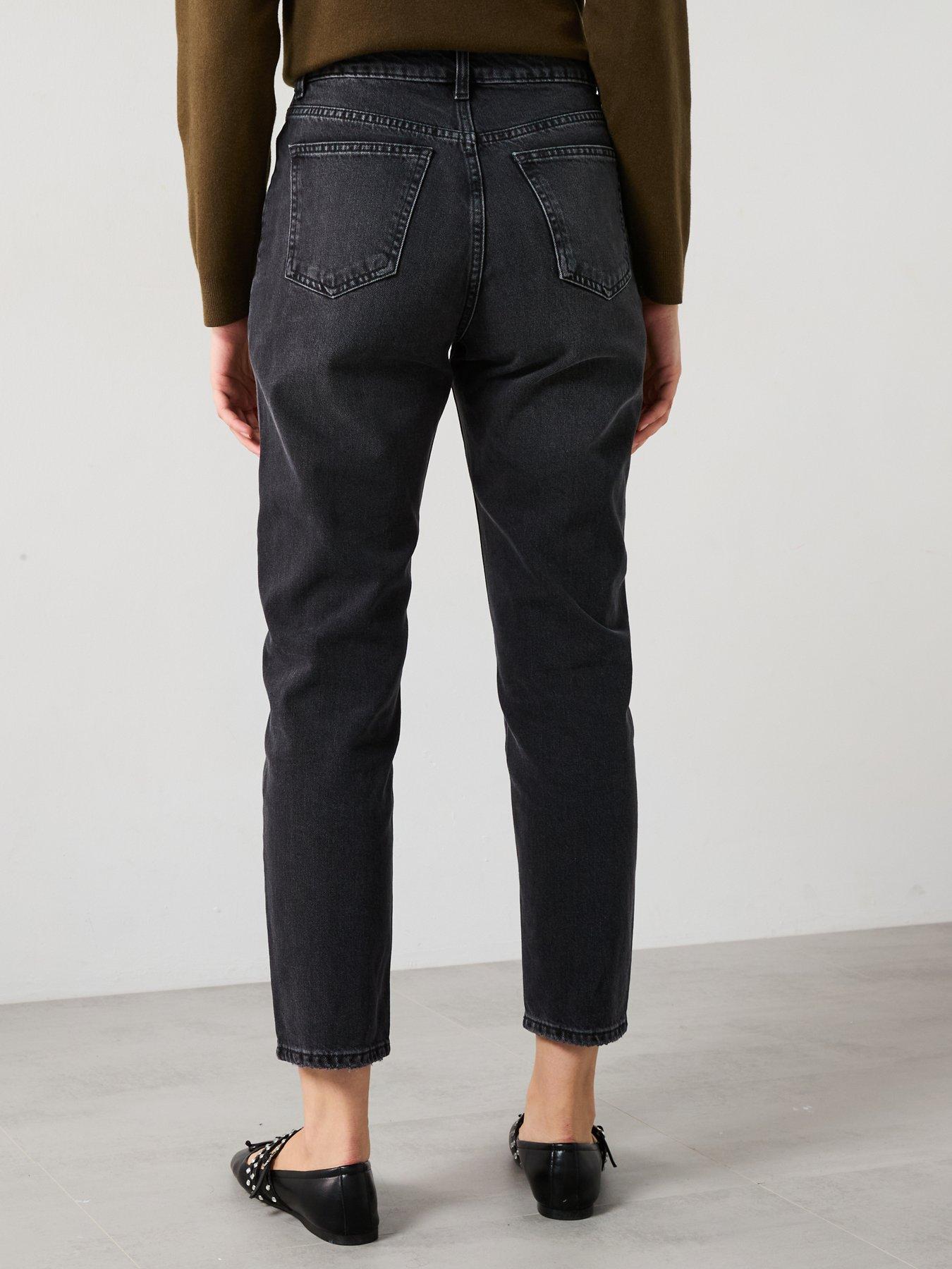  image of mango-mom-jeans-black