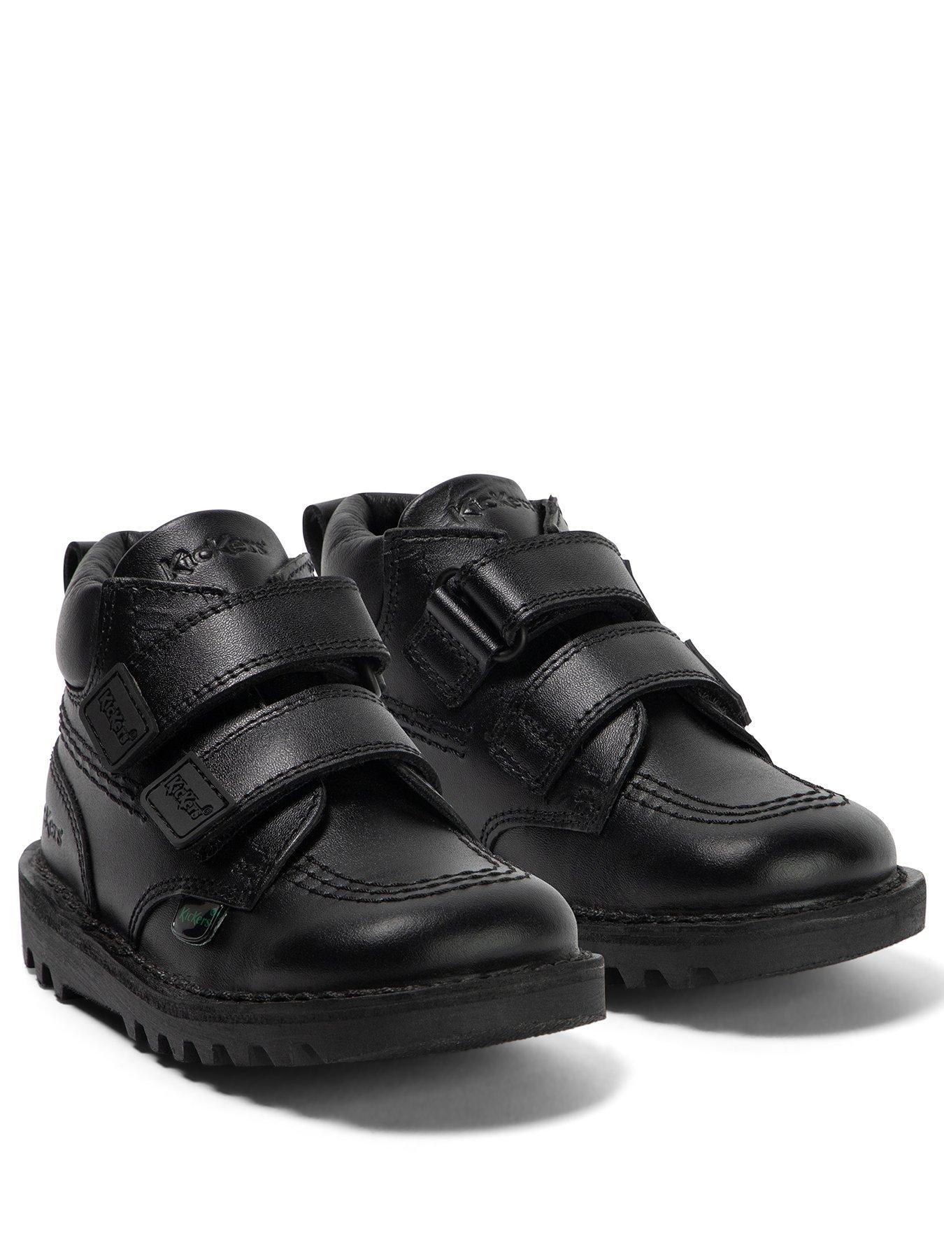 Image 2 of 7 of Kickers Infant&nbsp;Kick Hi Roll Leather Shoes - Black