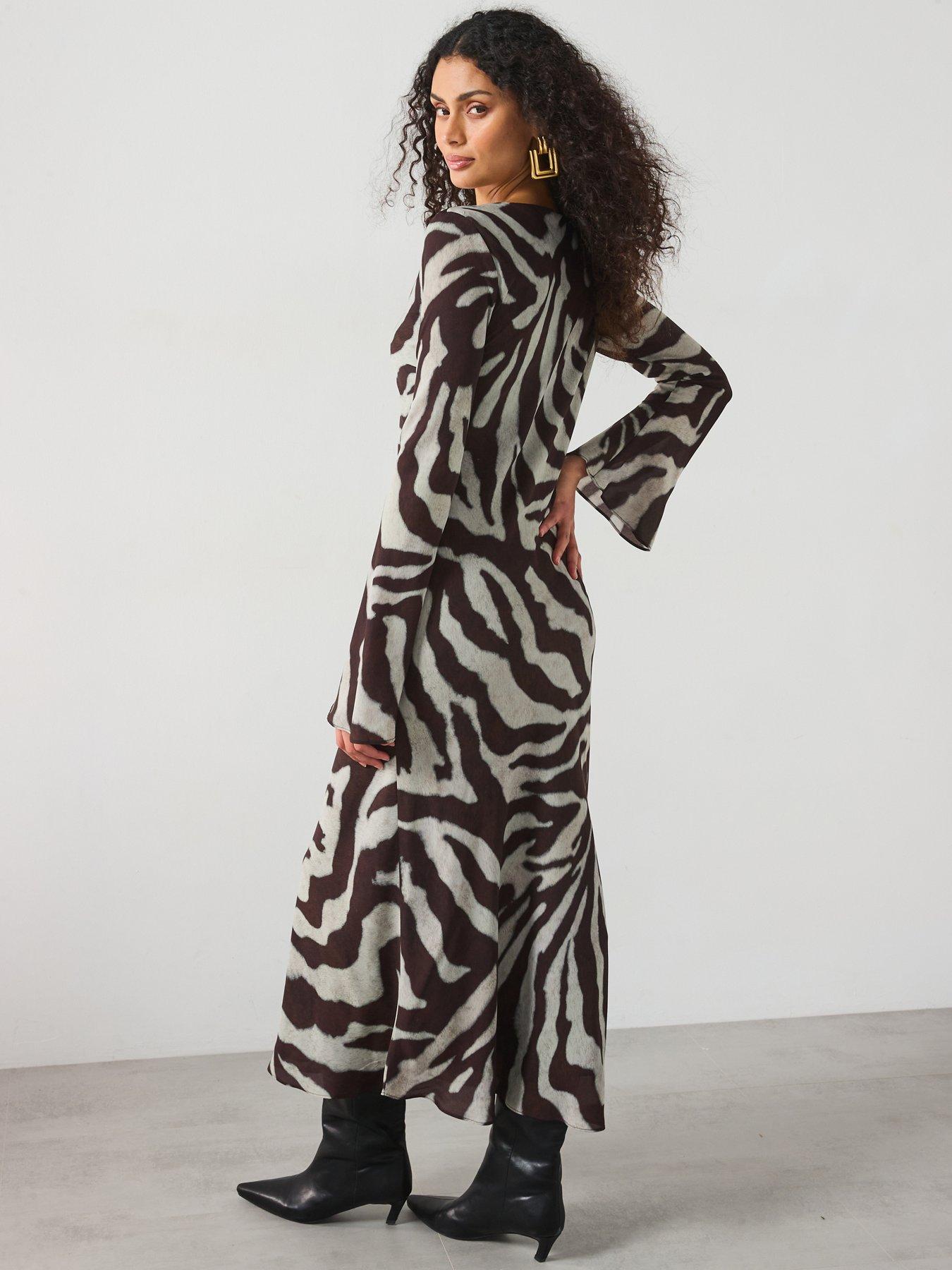 brown cowboy boots with dress short Slip Dress zebra-Short Slip Dress Zebra-FABA Collection 5XL / Adjustable Strap / Lustrous Seduction Poly Satin 2.51 oz (poly) main image 0
