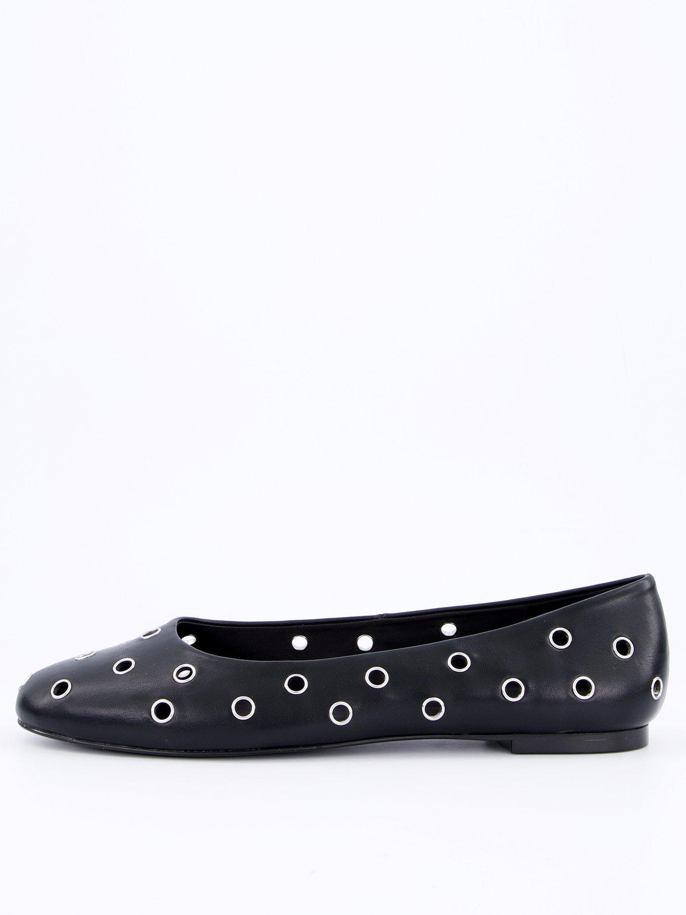undefined Die Cut Ballerinas - Black
