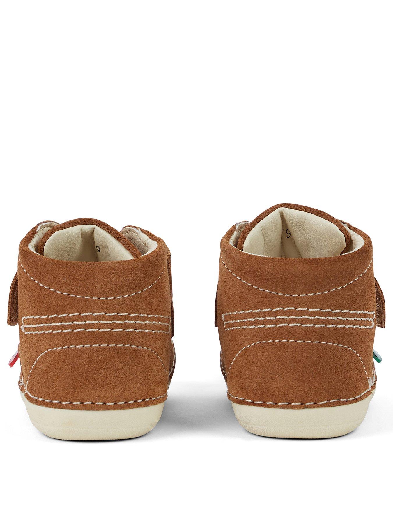  image of kickers-softer-hi-baby-suede-boots-tan