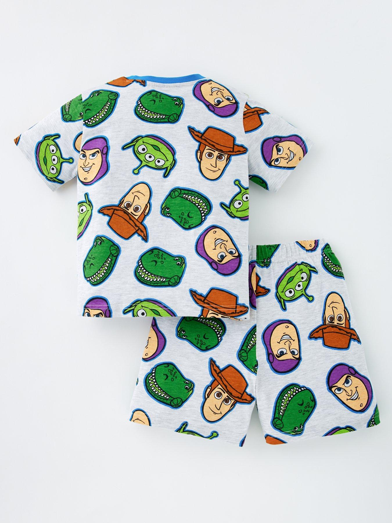  image of toy-story-printed-short-pyjamas-grey