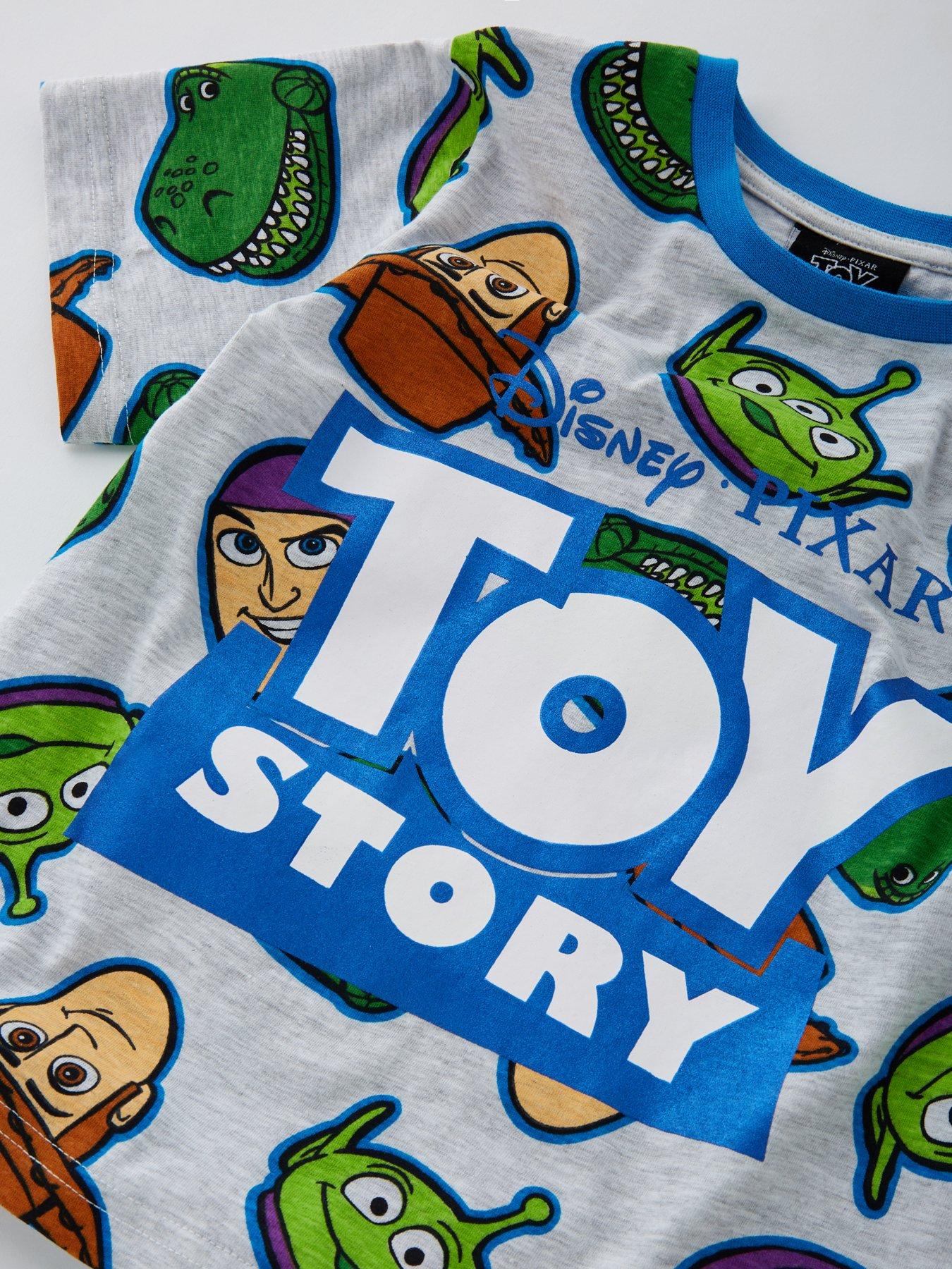  image of toy-story-printed-short-pyjamas-grey