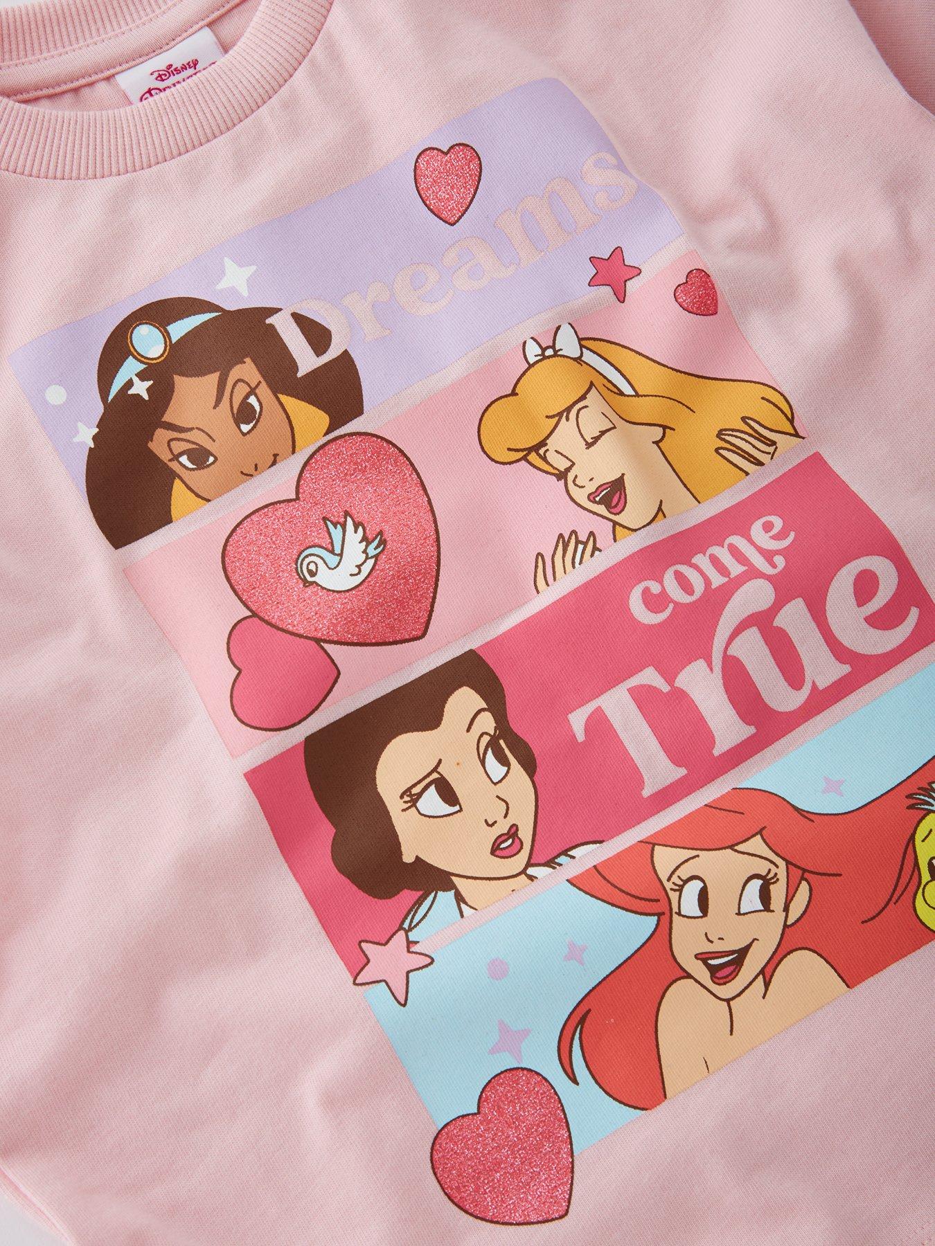  image of disney-princess-oversized-t-shirt-pink