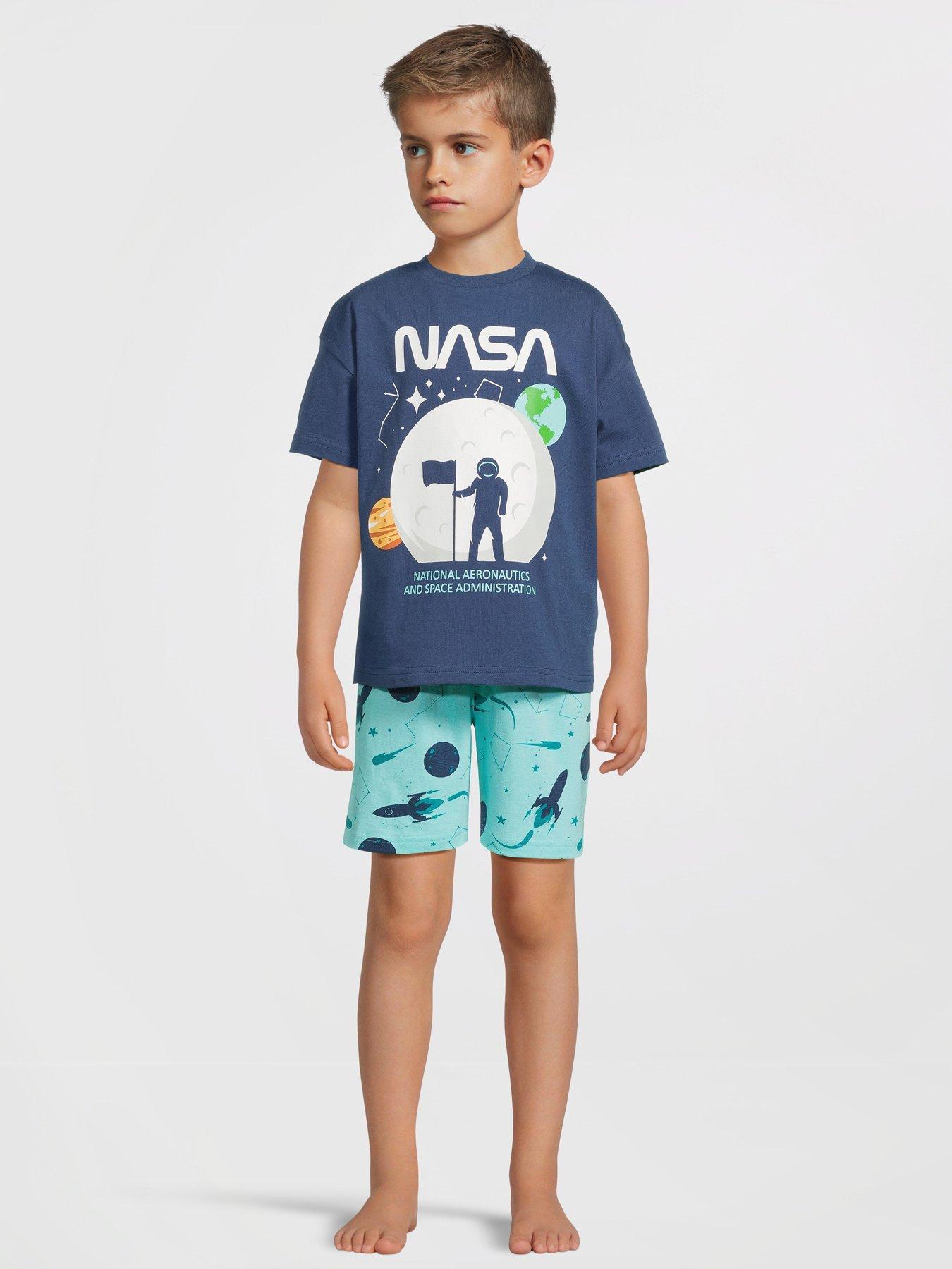 nasa-short-sleeve-pyjamas-grey