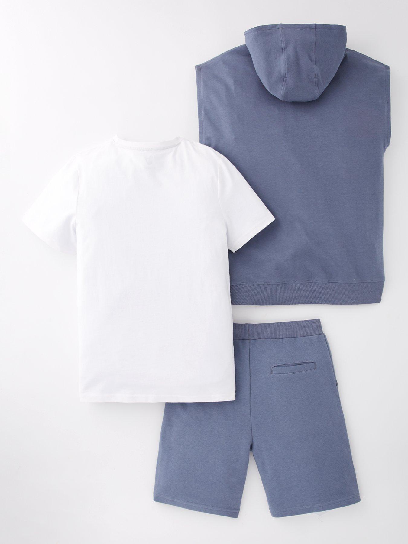 back image of v-by-very-boys-sleeveless-hoodie-and-short-t-shirt-set-blue