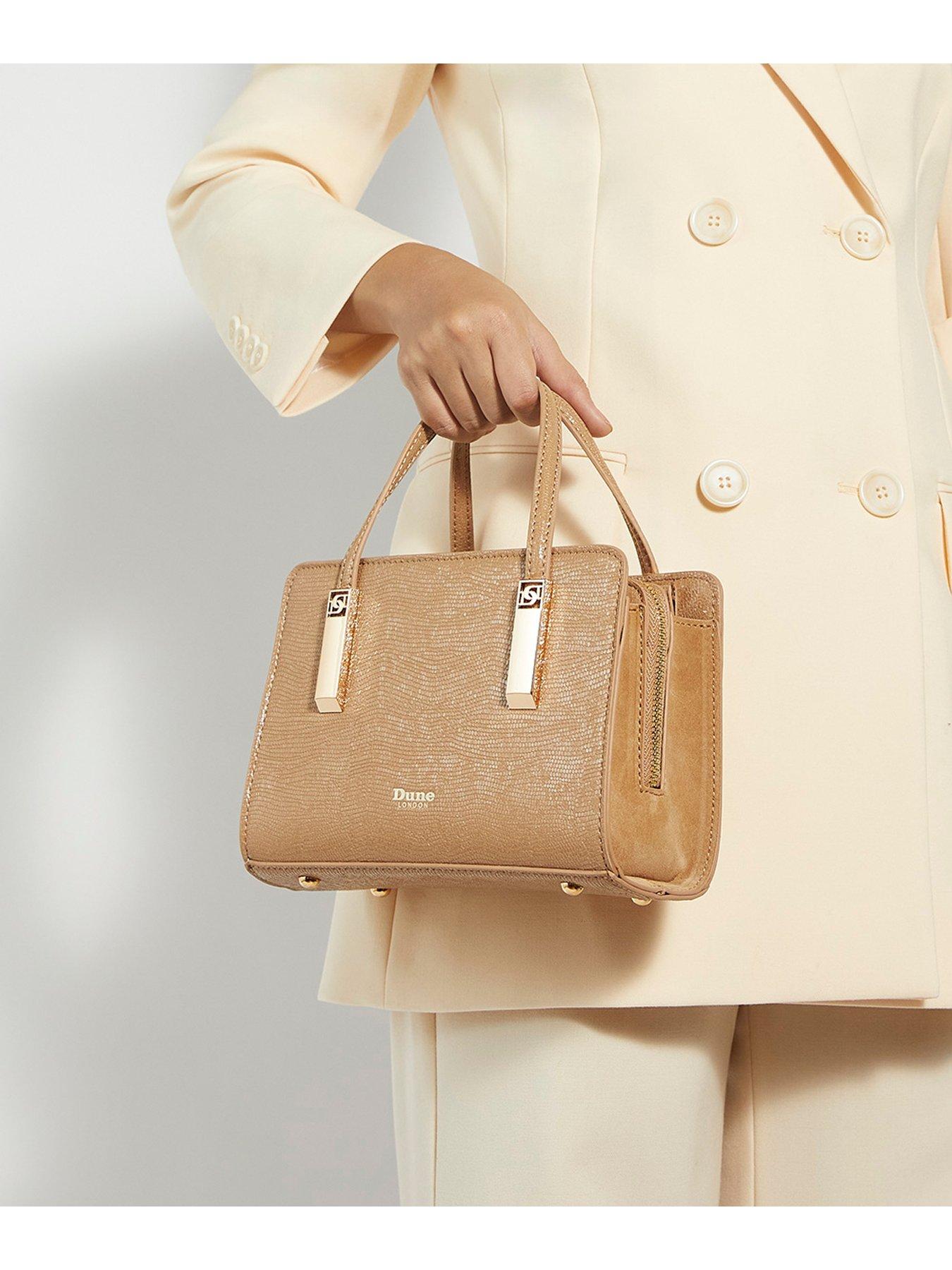  image of dune-london-dinkydenbeigh-small-tote-bag-camel