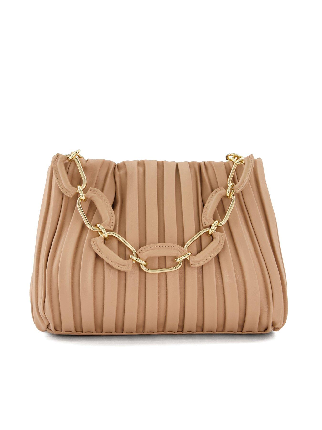 dune-london-dominie-pleated-chain-handle-slouch-bag-blush