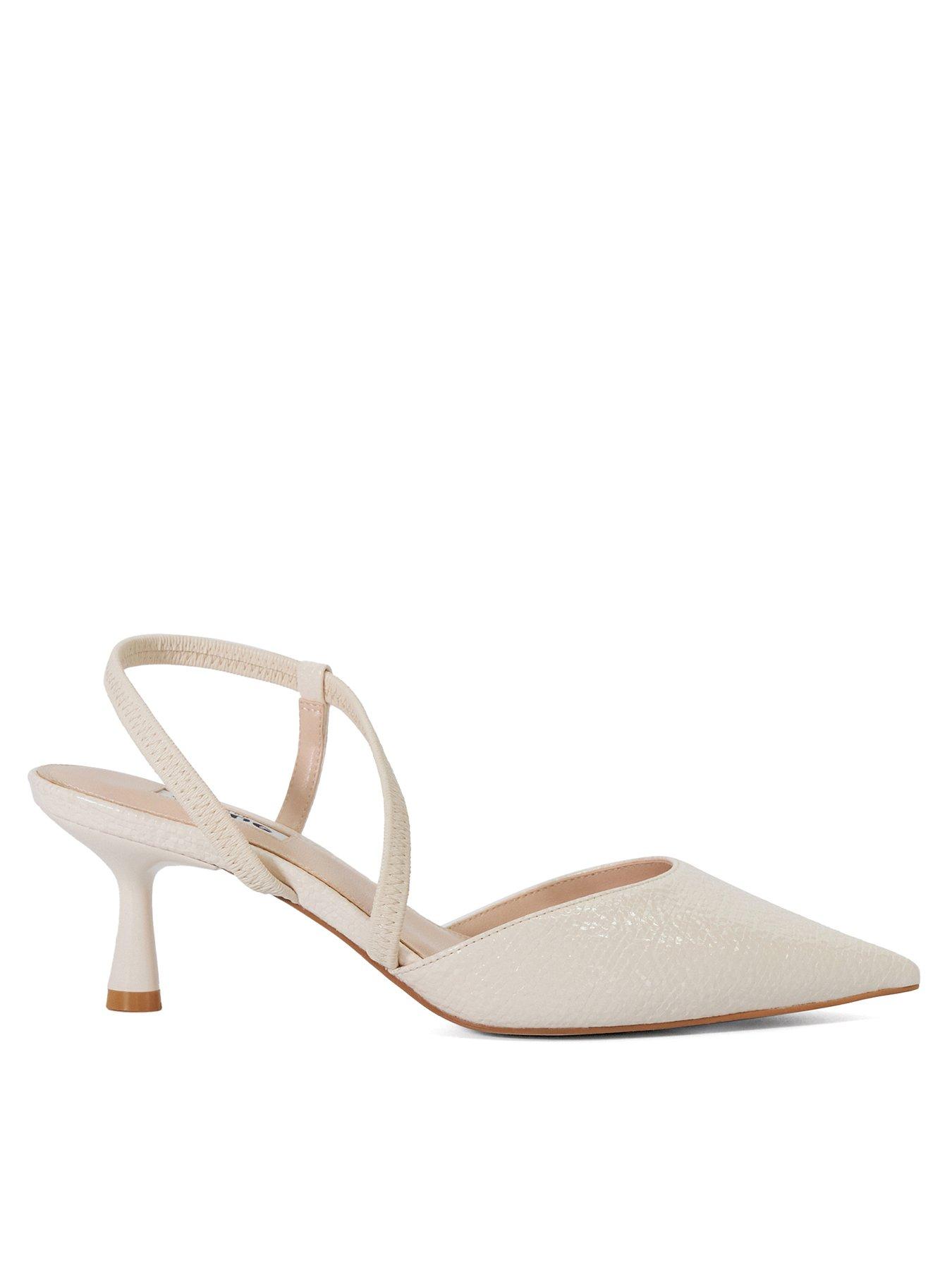  image of dune-london-citrus-textured-court-shoes-ecru