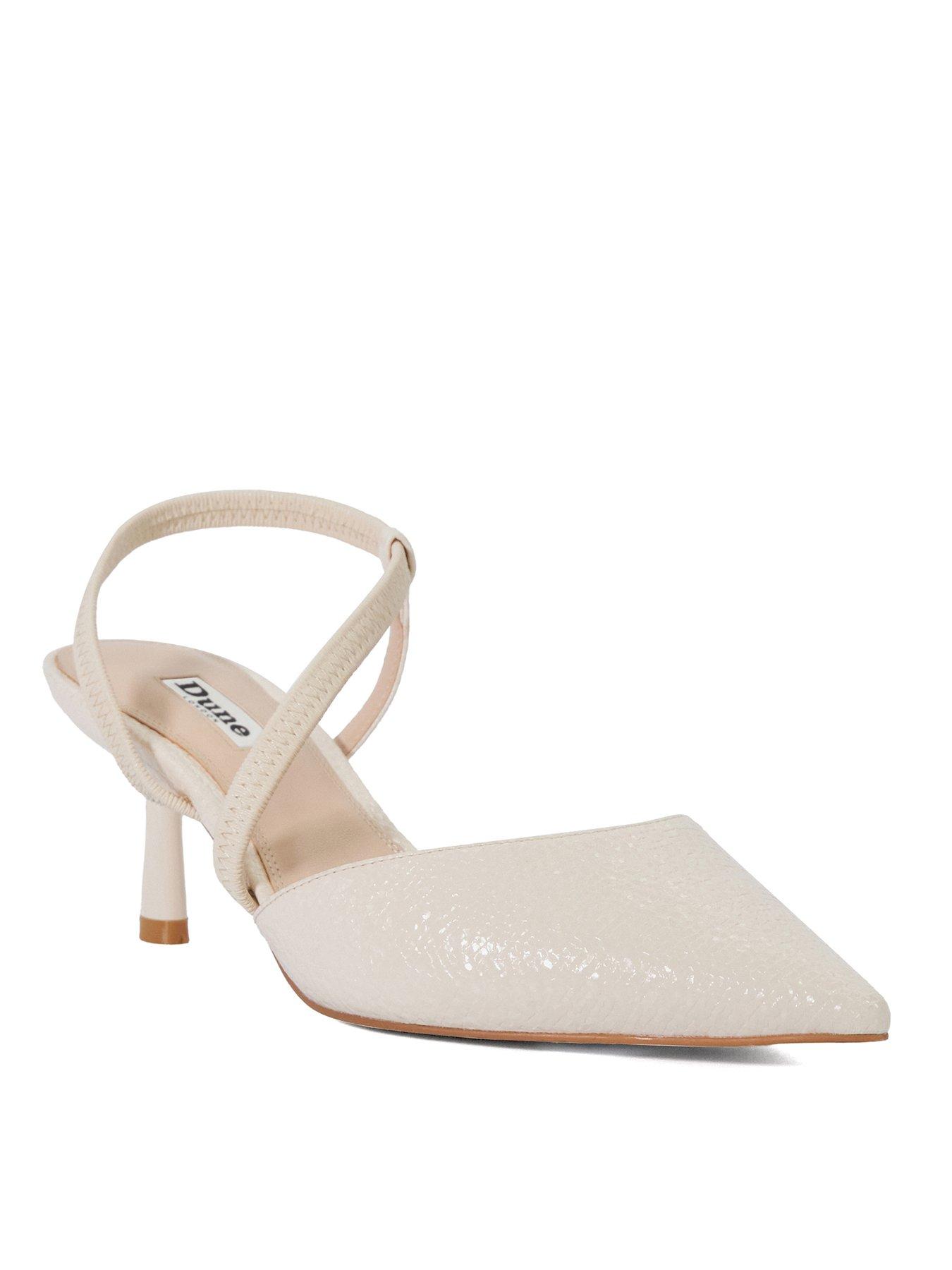  image of dune-london-citrus-textured-court-shoes-ecru
