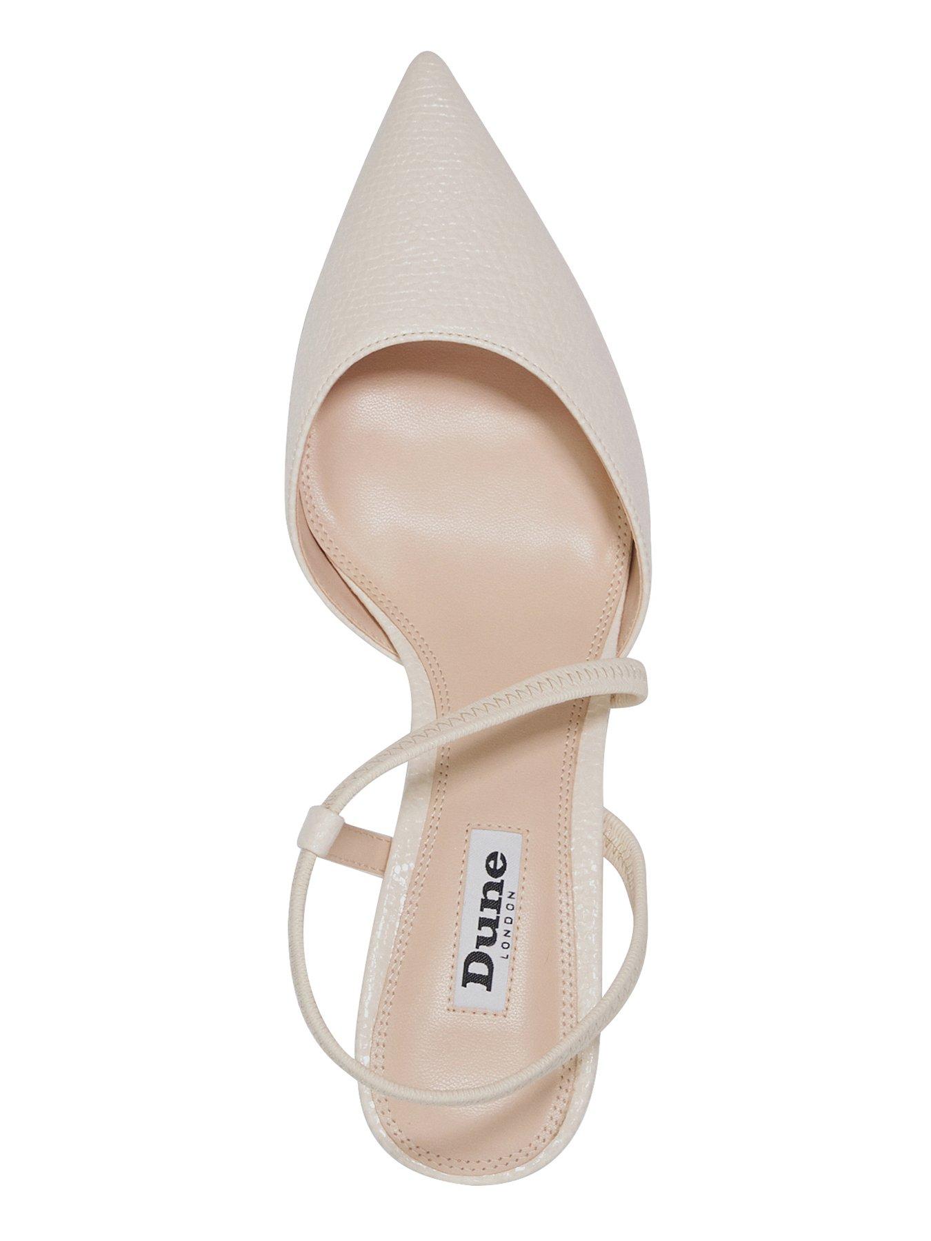 image of dune-london-citrus-textured-court-shoes-ecru