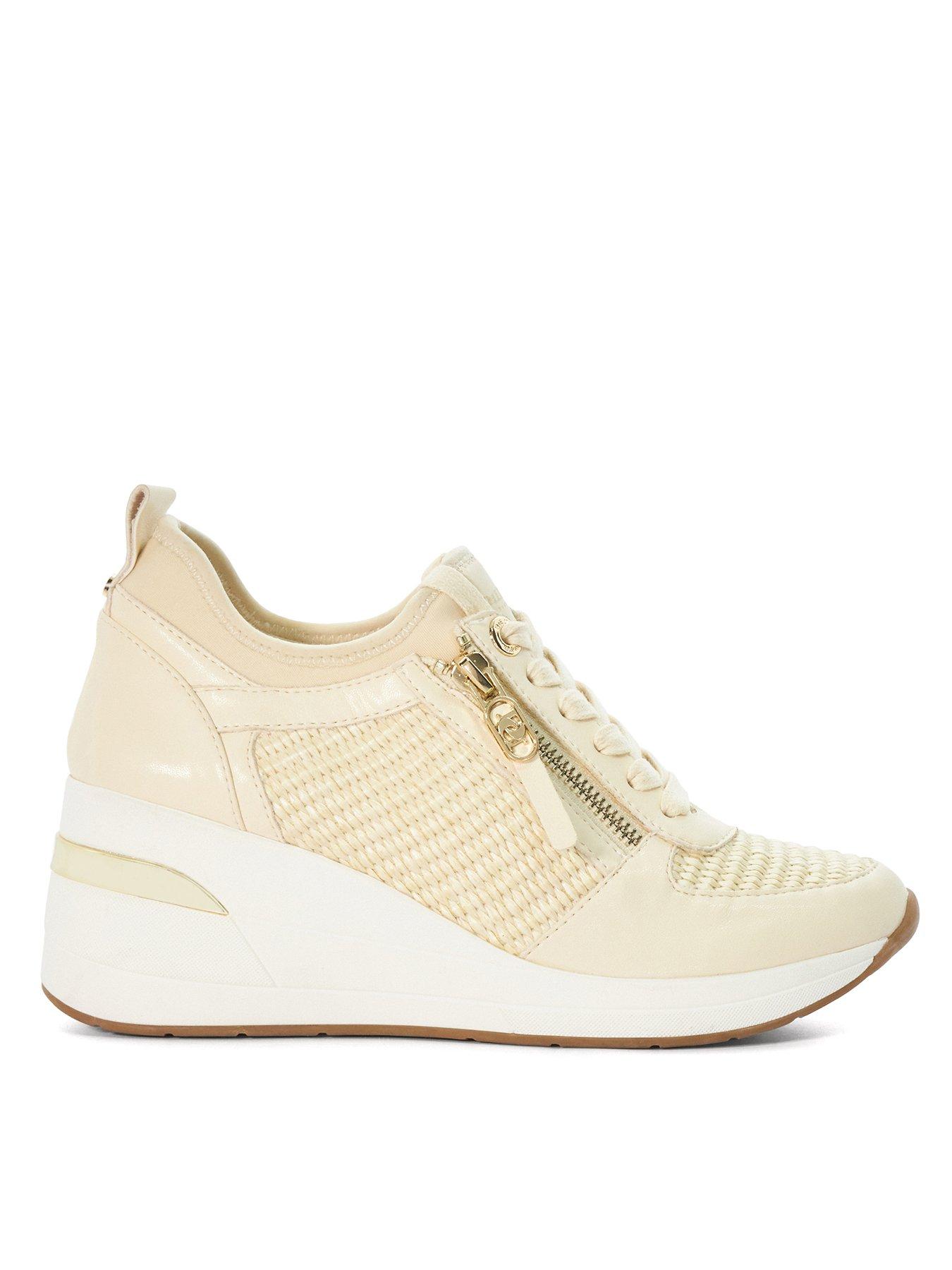 dune-london-eilin-wedge-trainers-natural