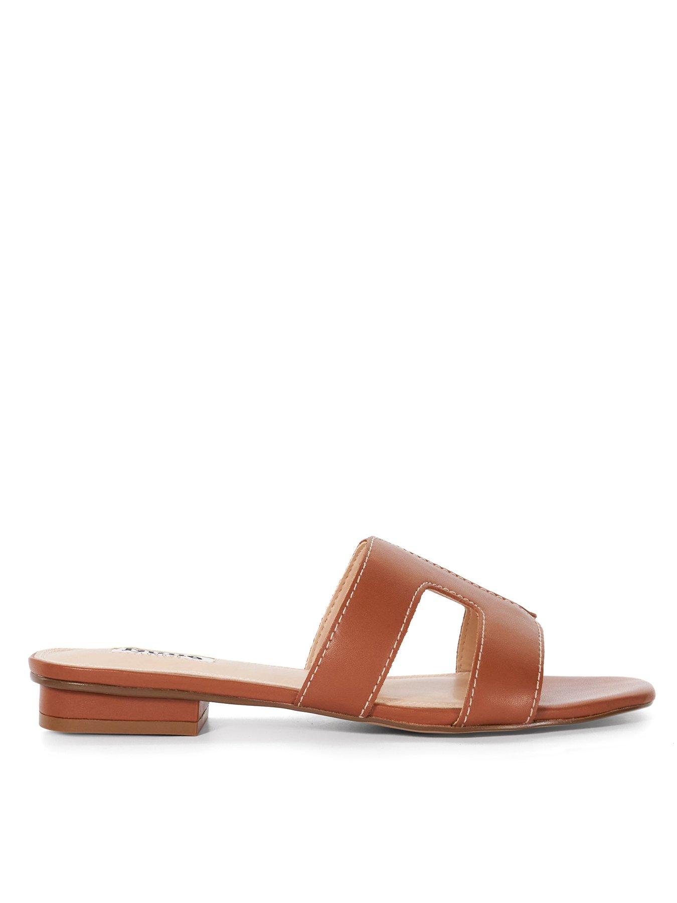dune-london-loupe-leather-slider-sandals-tan