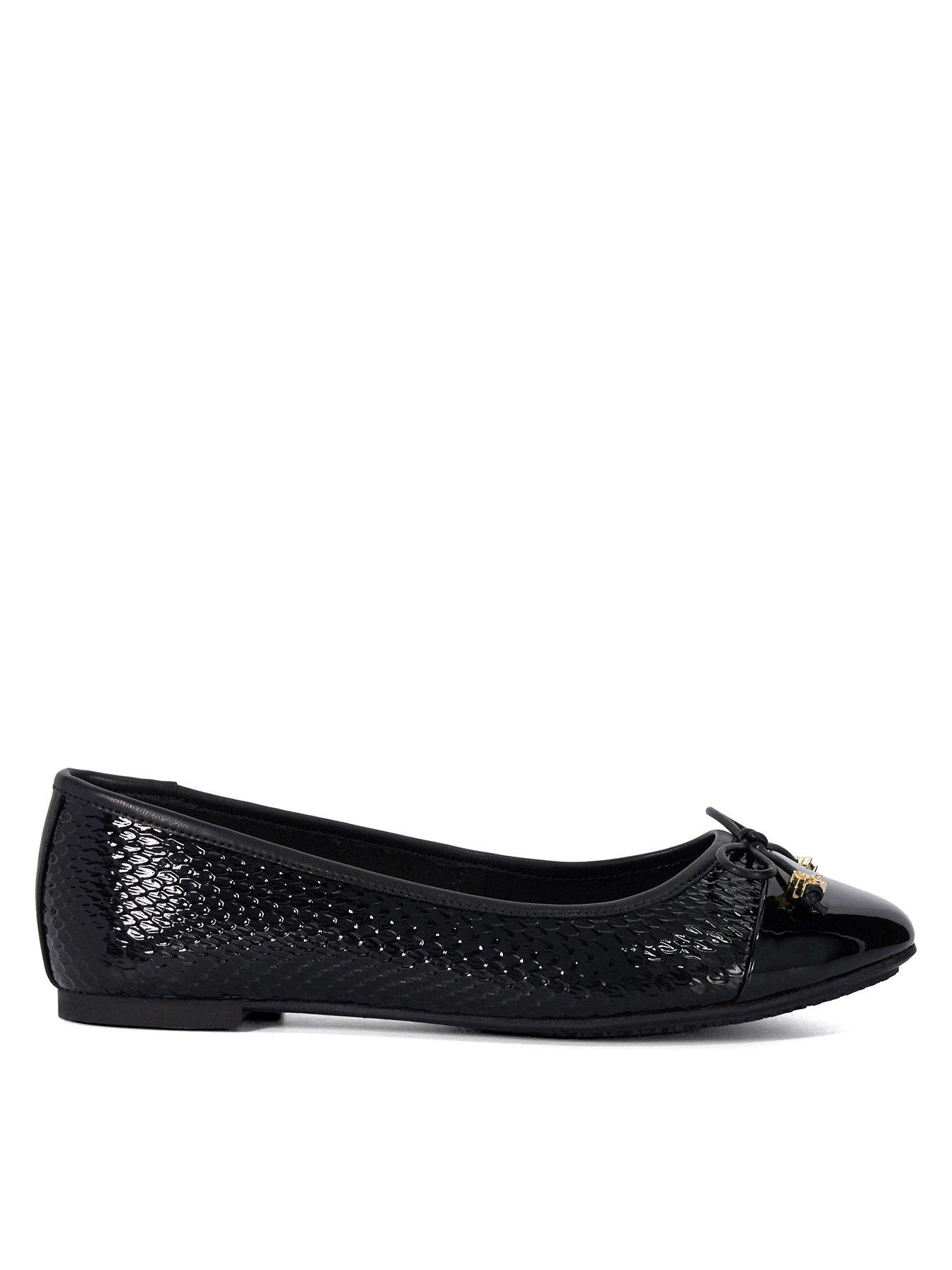 undefined Hallo Charm-Detail Ballet Shoes - Black
