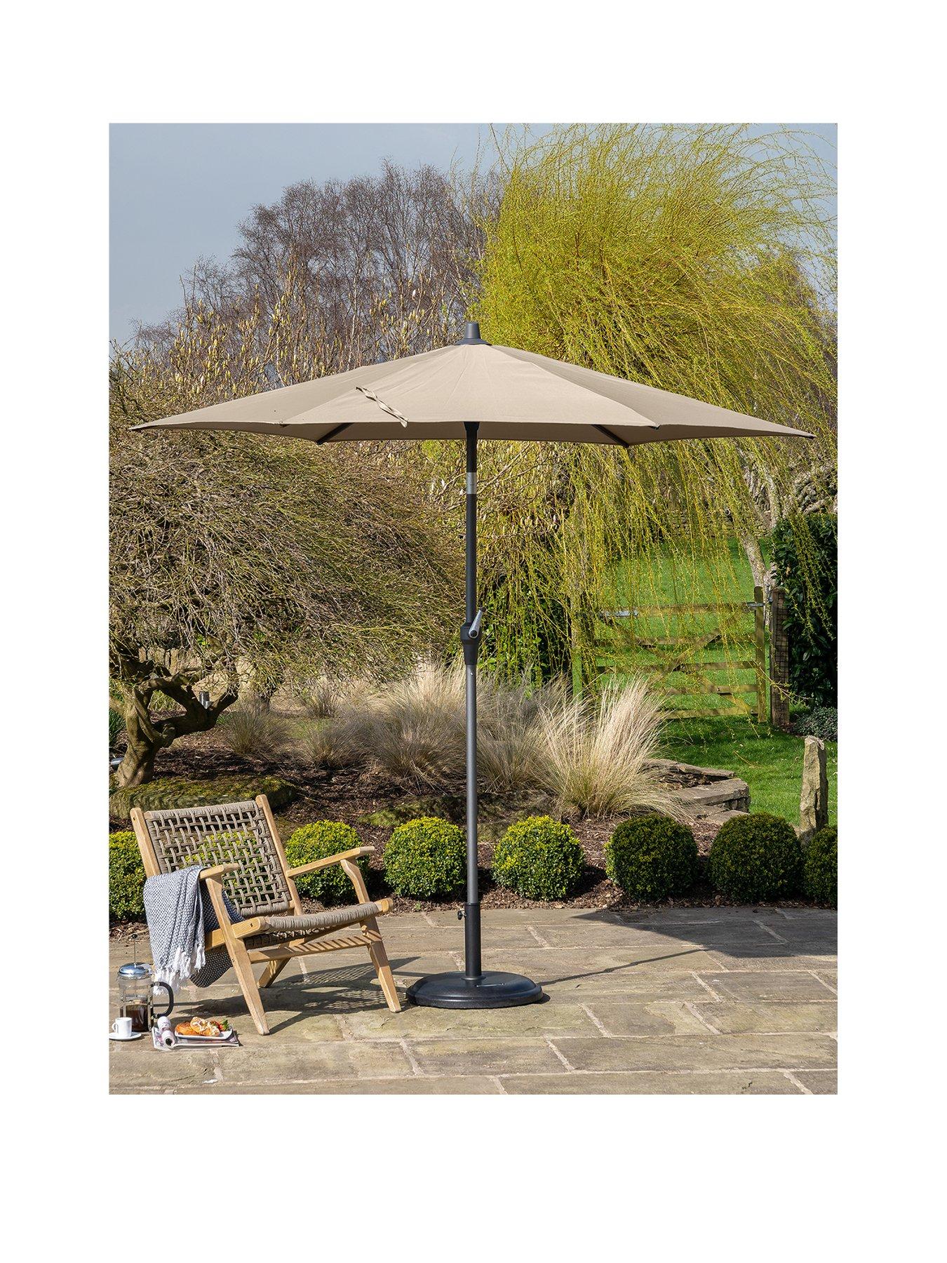 Pacific Lifestyle Riva 2.5m Round Taupe Parasol