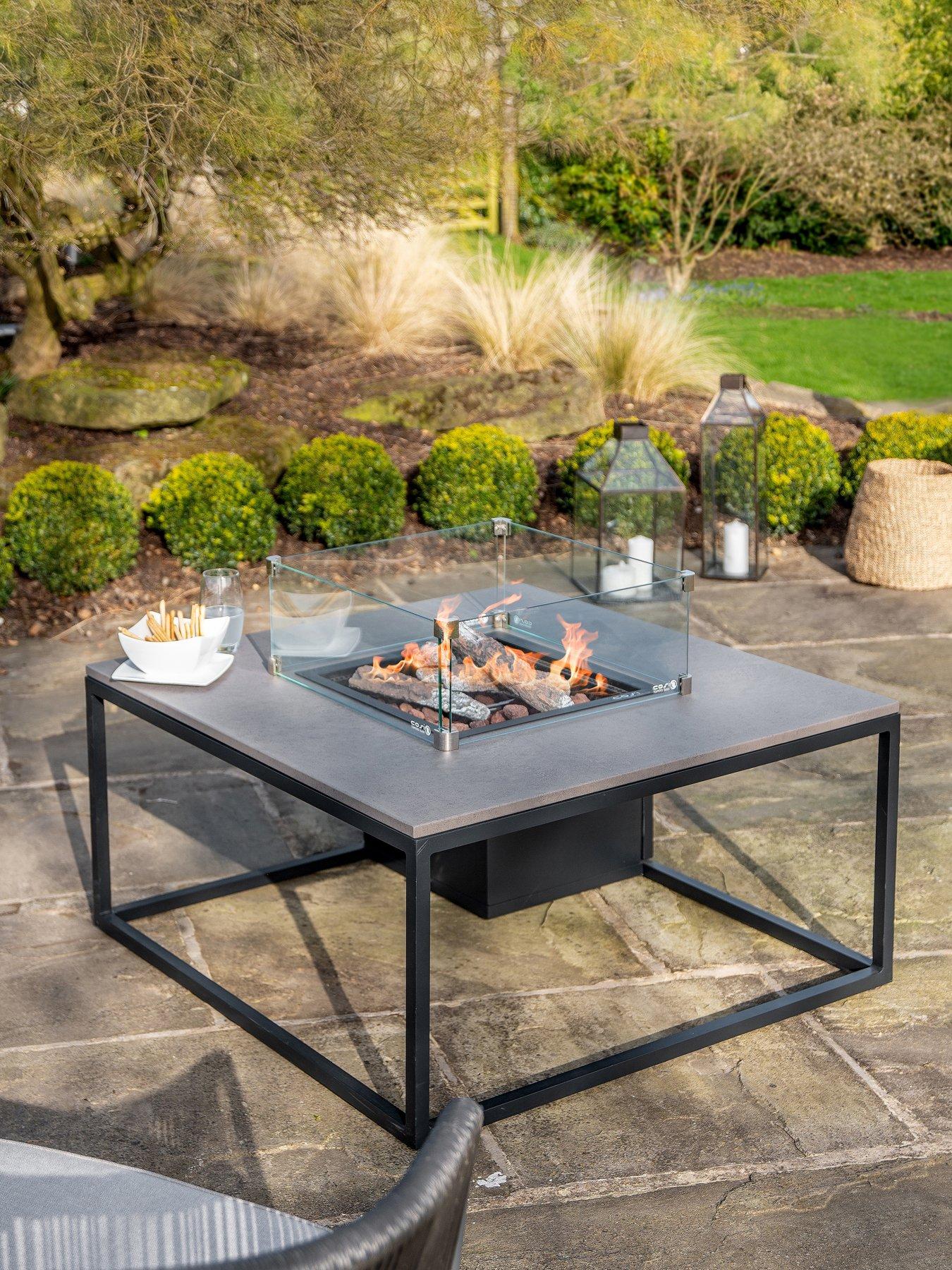 undefined Cosiloft 100 Black and Grey Fire Pit Table