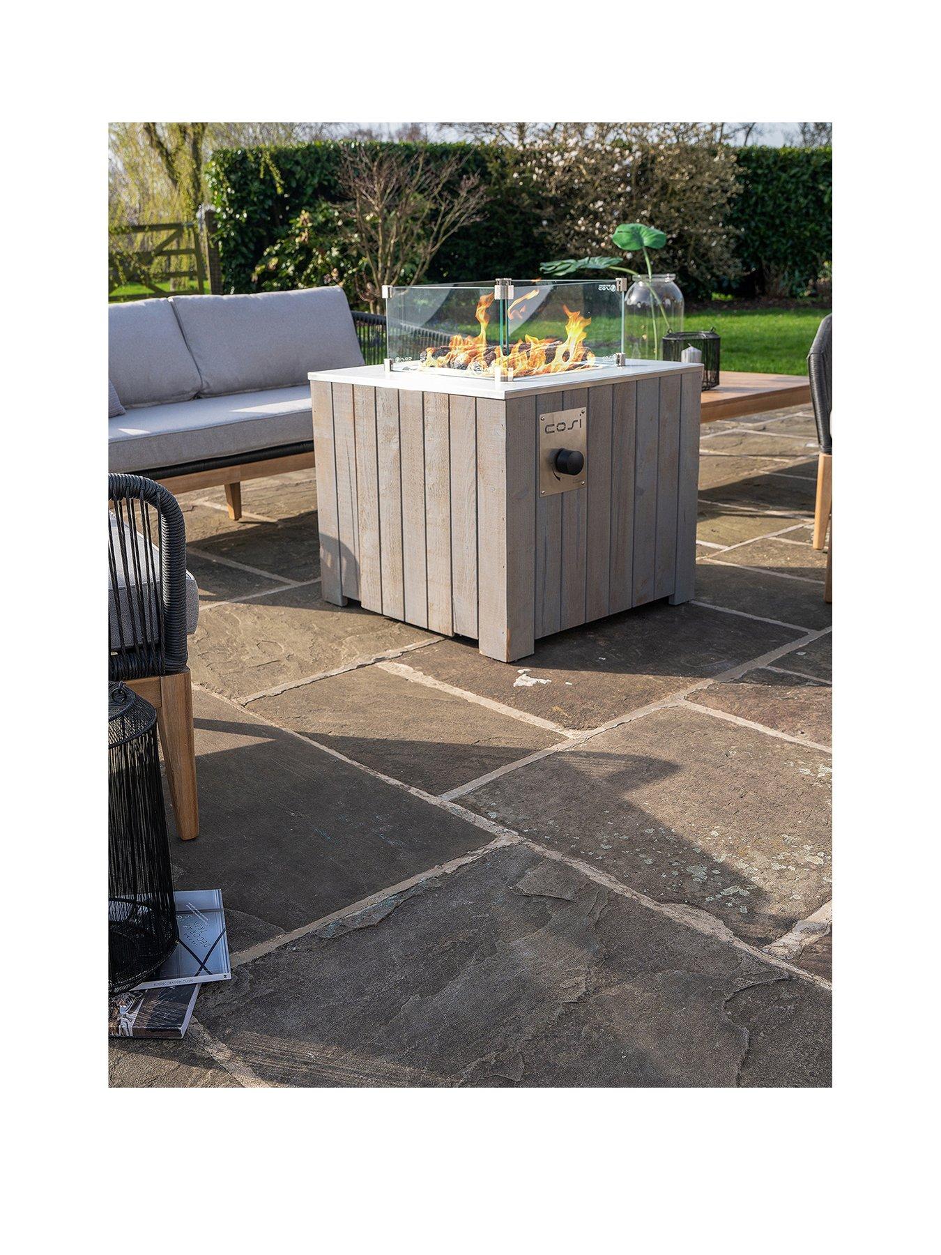 undefined Cosicube 70 Grey Wash Fire Pit