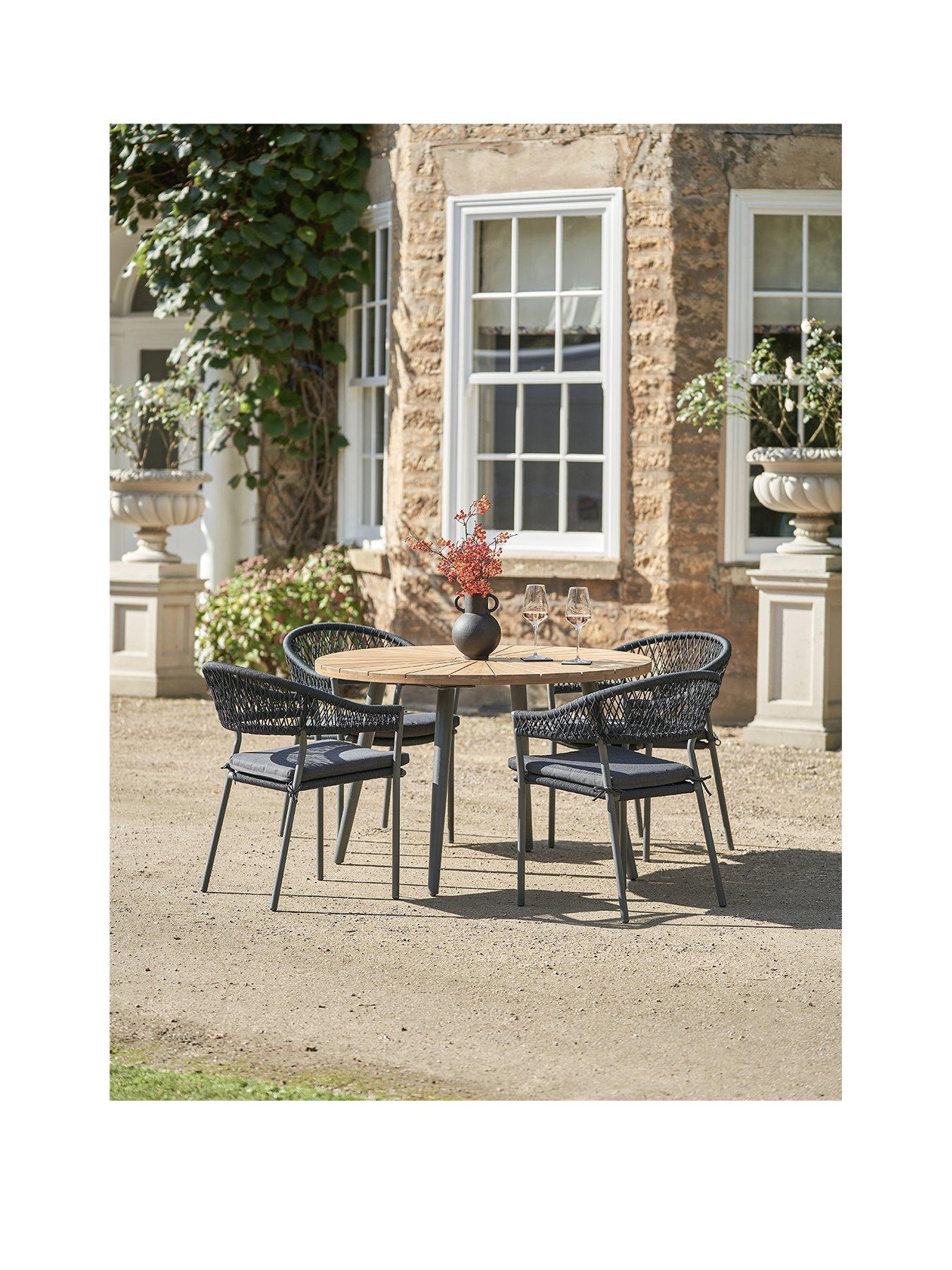  image of pacific-lifestyle-bazel-outdoor-4-seater-dining-set