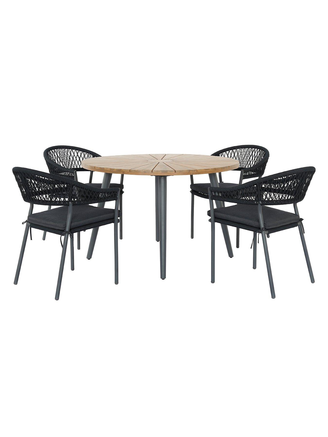  image of pacific-lifestyle-bazel-outdoor-4-seater-dining-set