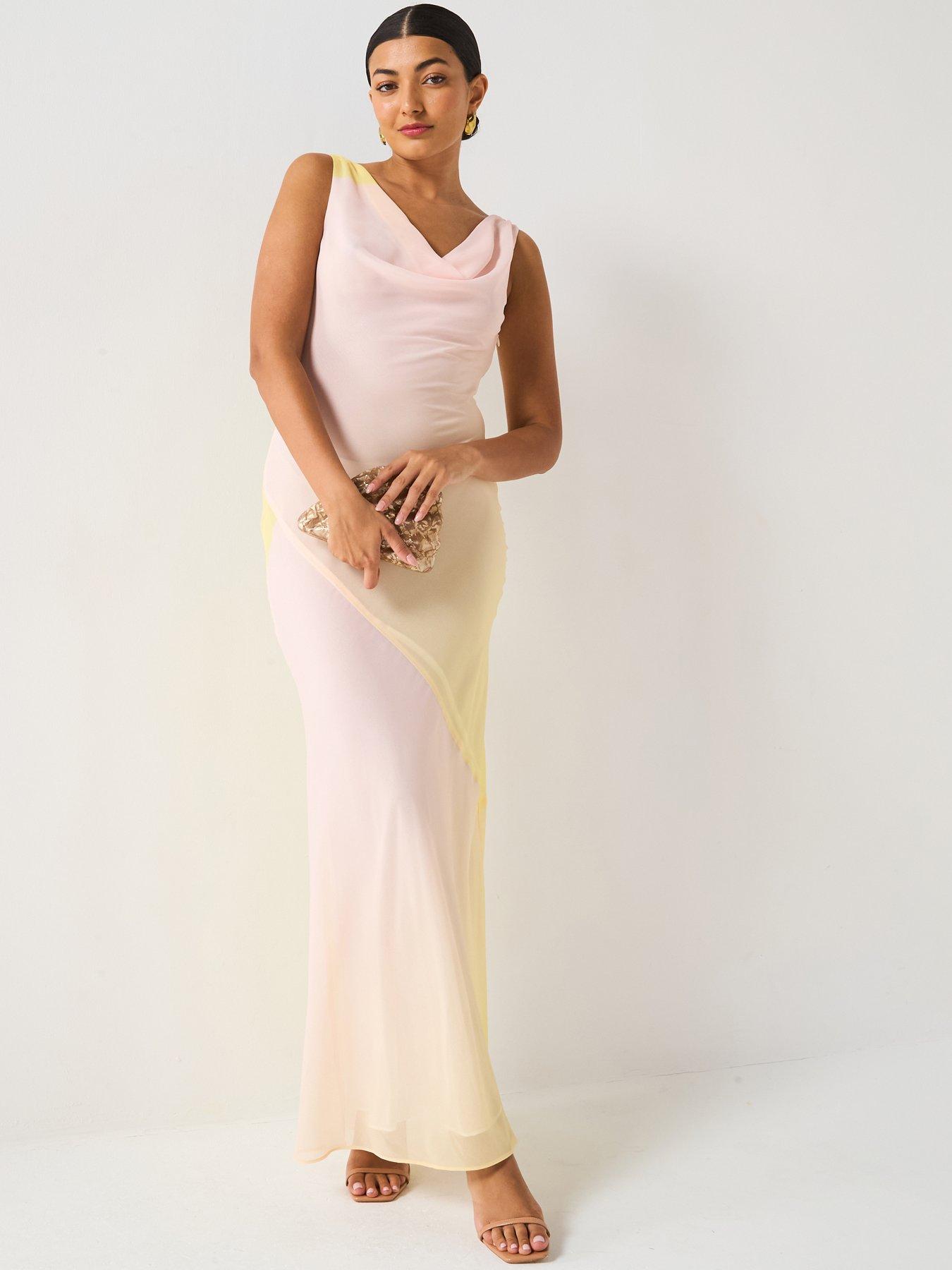 v-by-very-ombre-cowl-neck-midi-dress-print