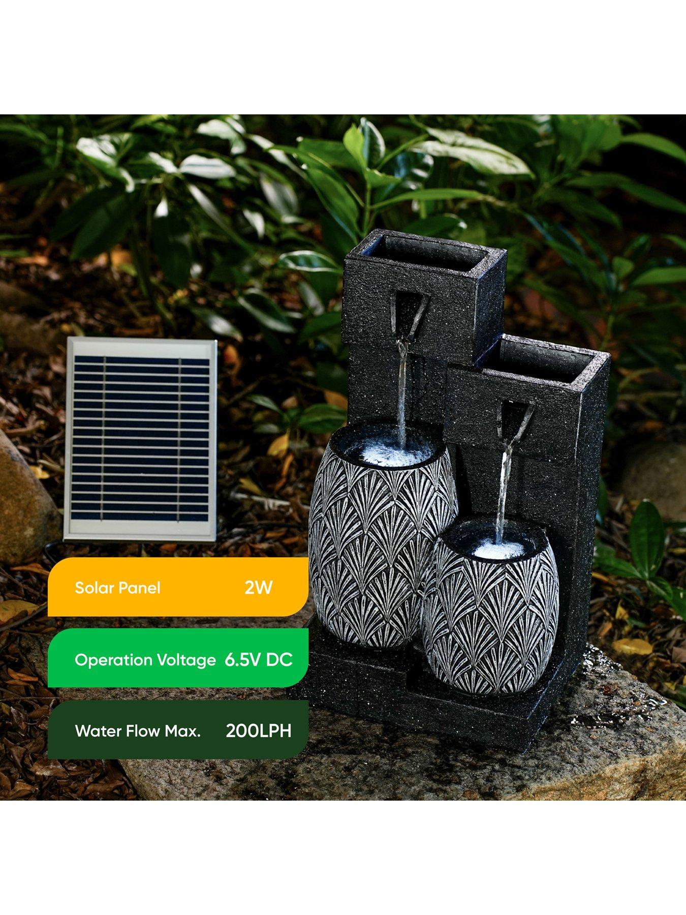  image of streetwize-solar-water-feature-vase