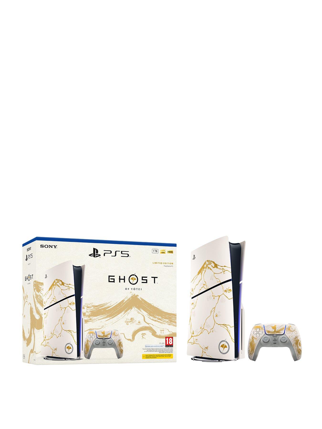 Image 1 of 8 of PlayStation 5 Disc&nbsp;Console &ndash; Ghost of Yotei&trade; Gold Limited Edition Bundle