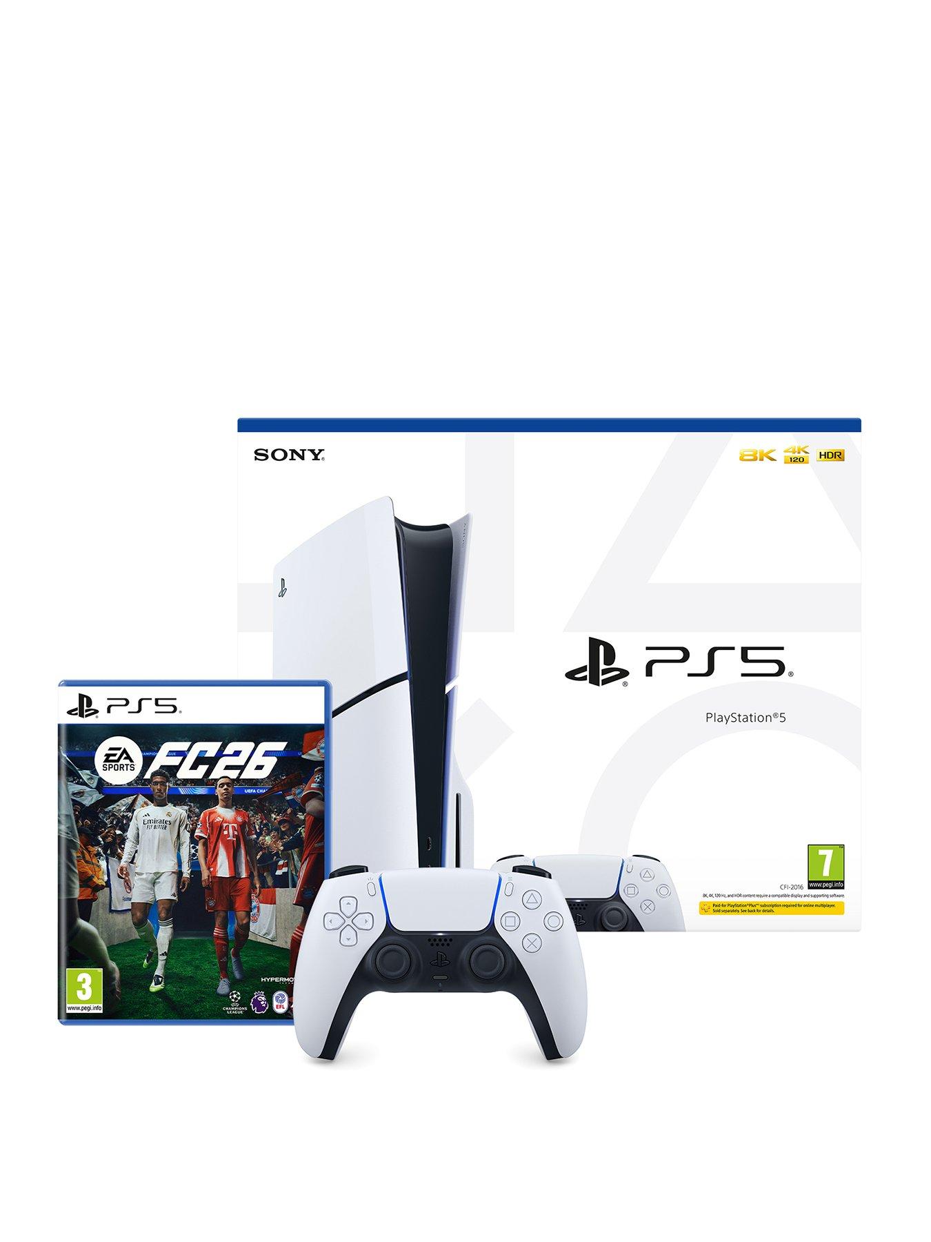 Image 1 of 8 of PlayStation 5 Disc (Model Group slim) + EA SPORTS FC&trade; 26 + DualSense&trade; Wireless Controller V2