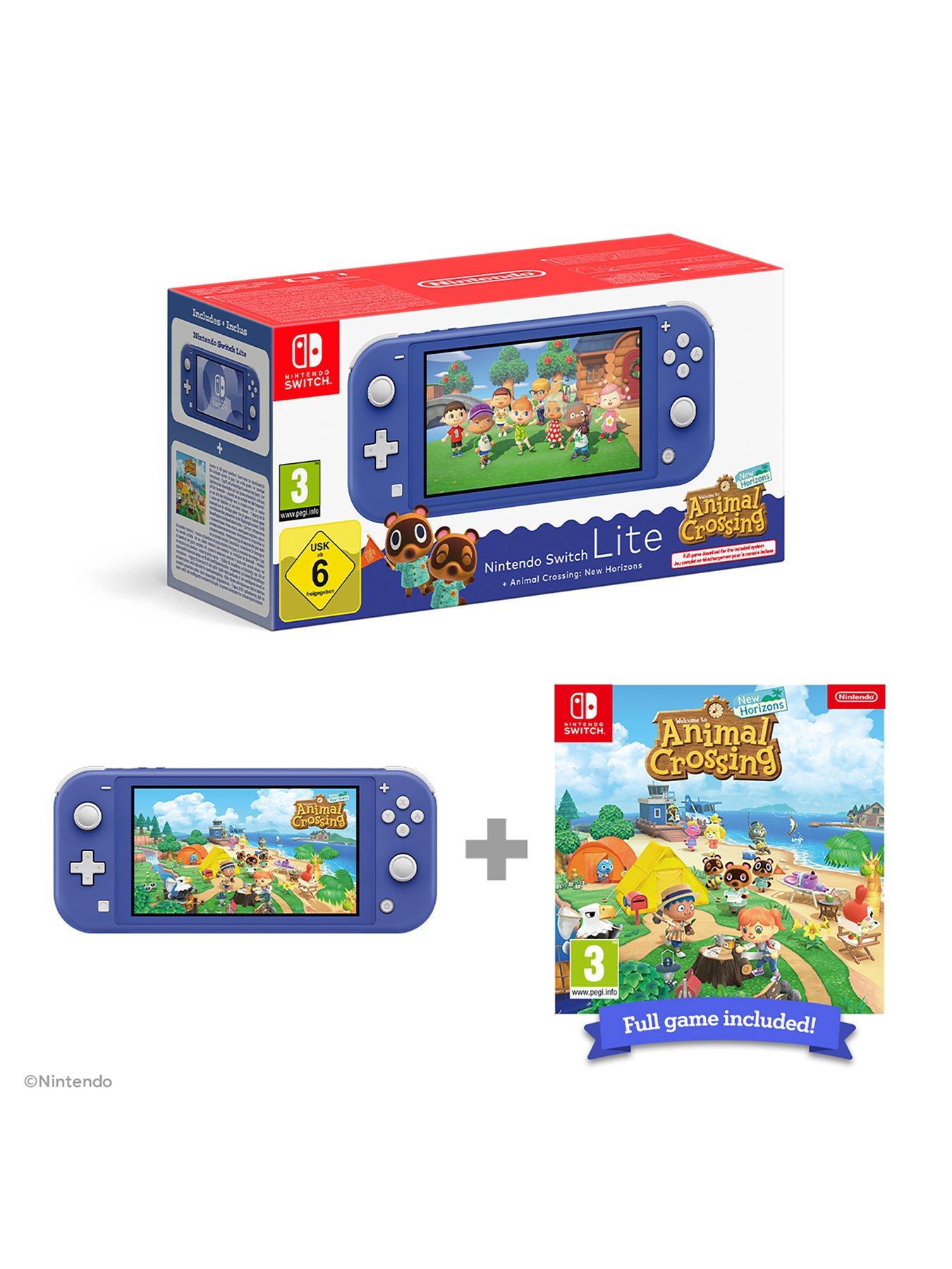 Image 2 of 8 of Nintendo Switch Lite (Blue) + Animal Crossing New Horizons