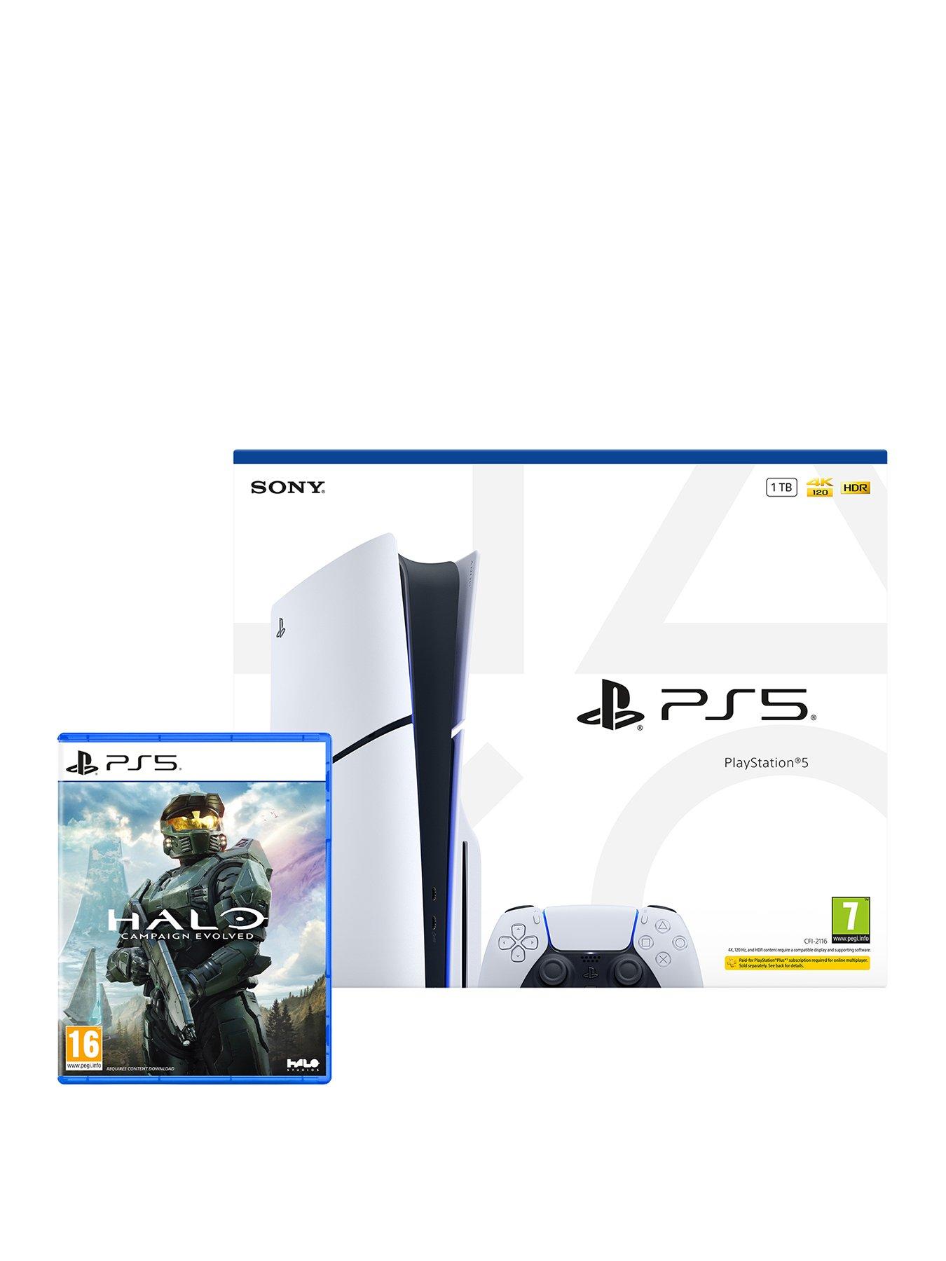 Playstation PlayStation®5 Disc Console – 1TB  &  Halo: Campaign Evolved