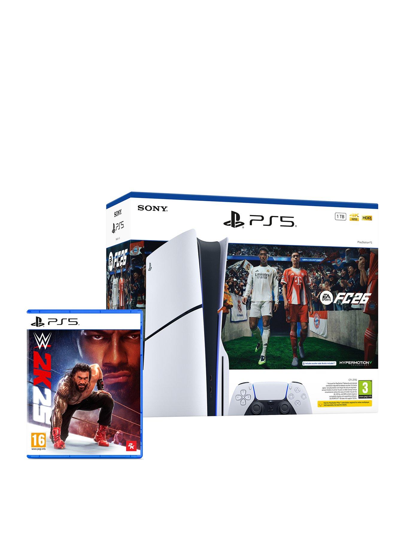 front image of playstation-5-disc-console-1tb-ea-sports-fctradenbsp26-bundlenbspamp-wwe-2k25