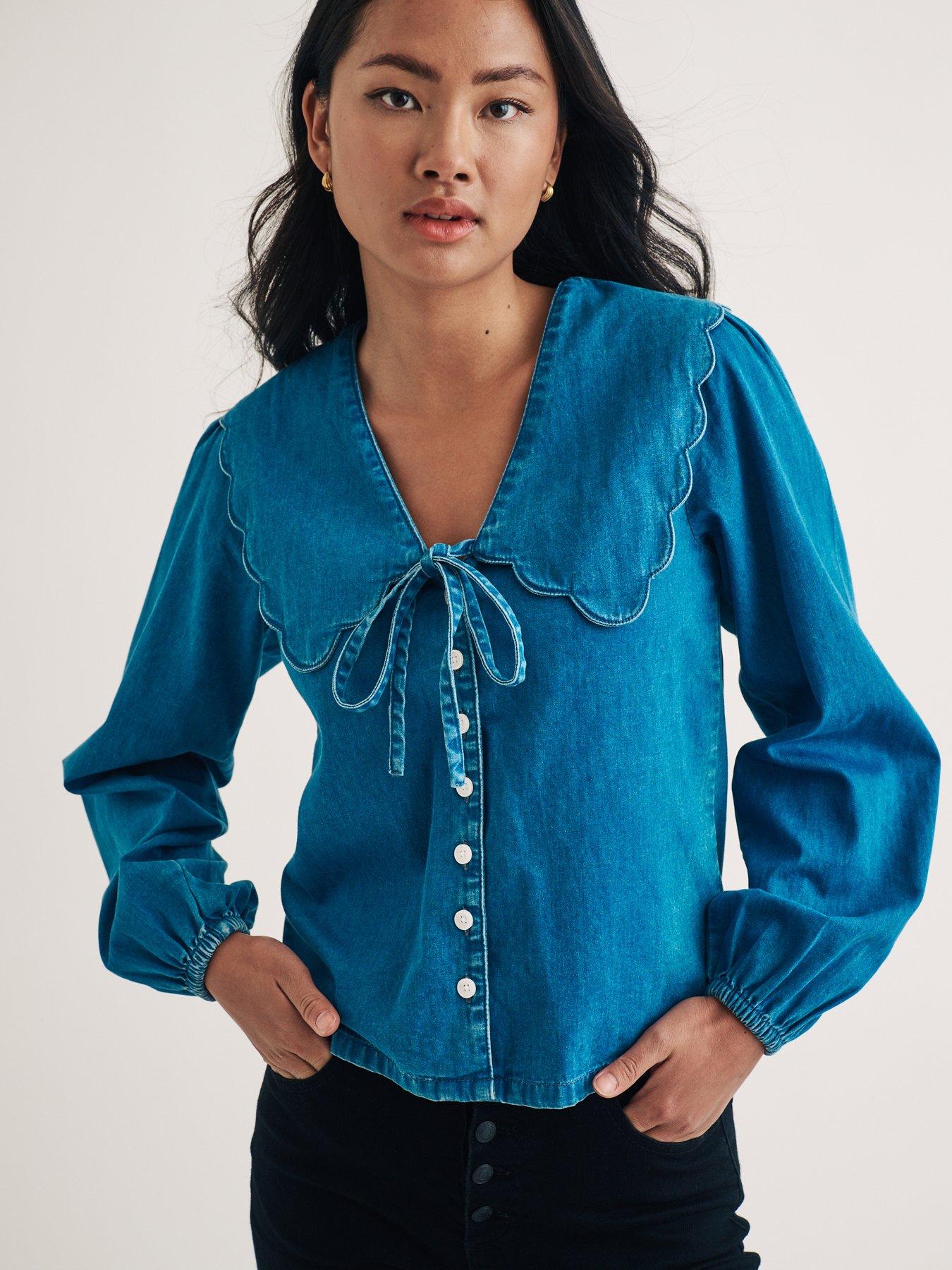 nobodys-child-birdie-blouse-denim-blue