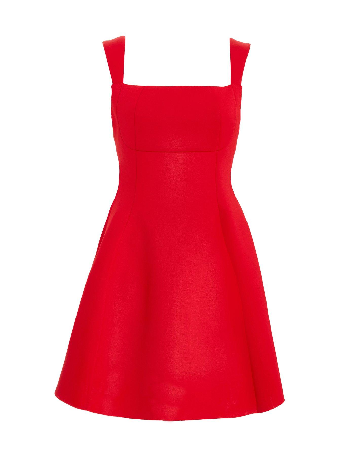 Quiz Red Bow Skater Dress | Littlewoods