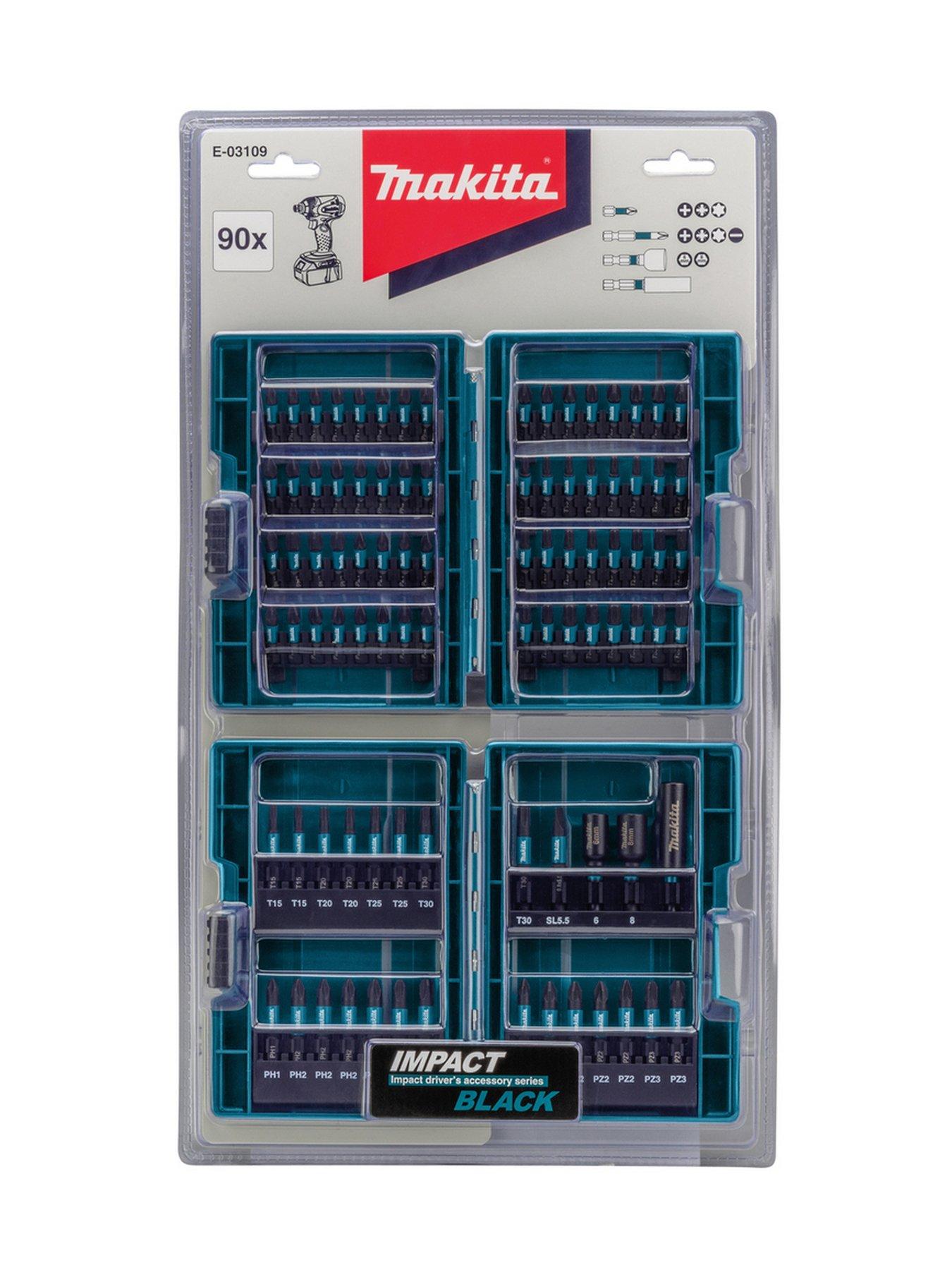  image of makita-90-piece-impact-black-screwdriver-set