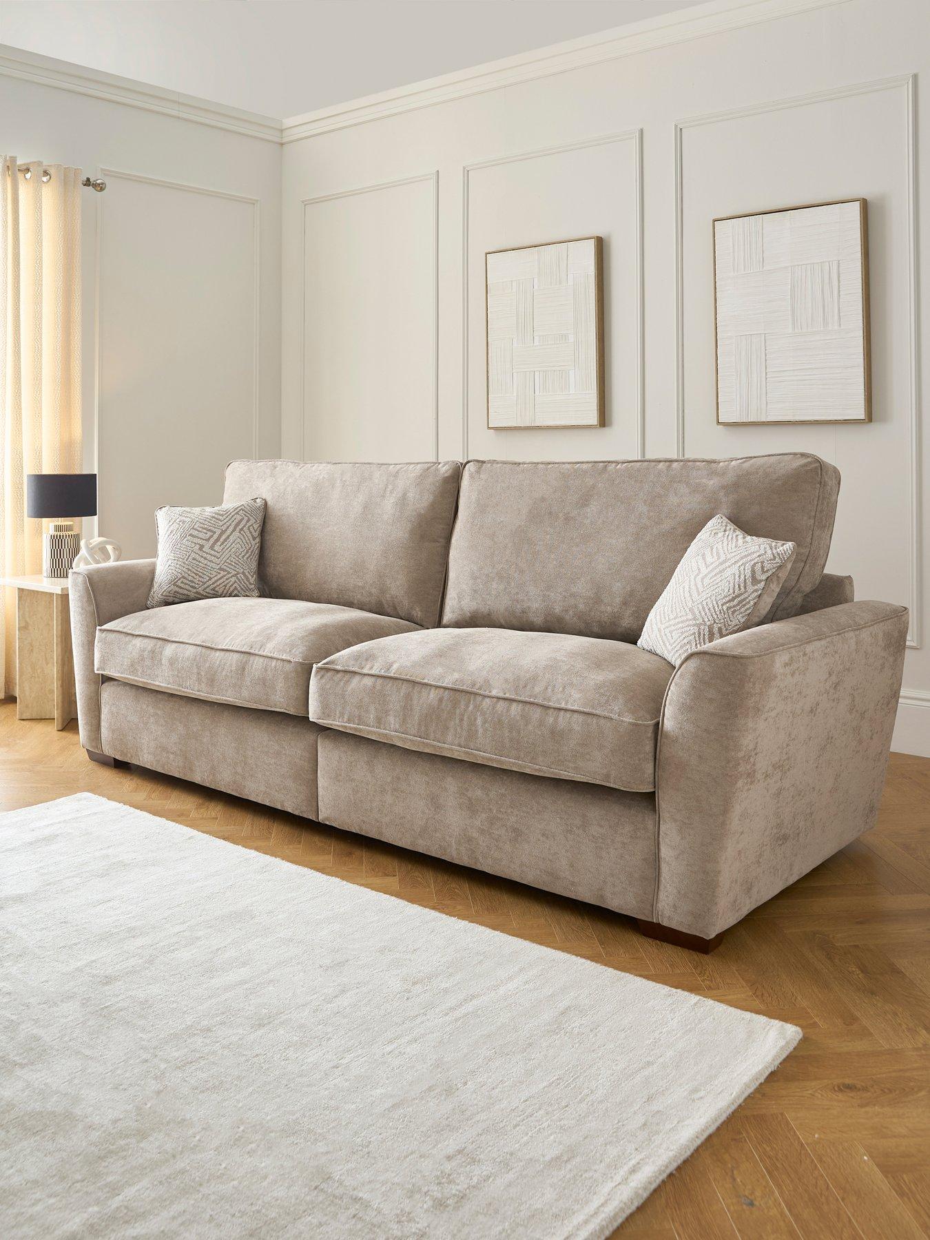 very-home-treviso-4-seater-fabric-sofa