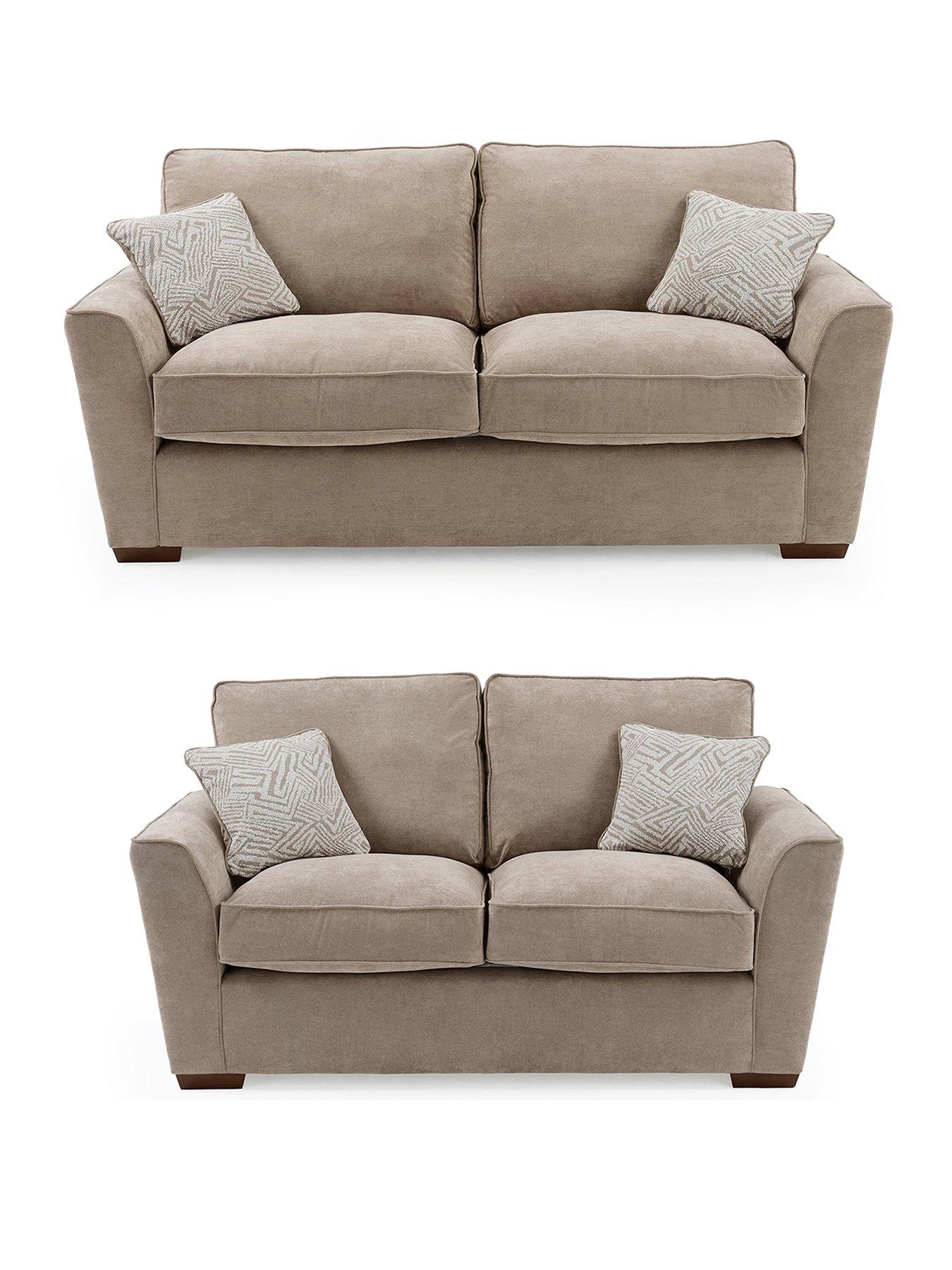 Image 2 of 7 of The Very Collection Treviso 3 + 2 Seater Fabric Sofa Set (Buy &amp; SAVE!)&nbsp;- Made to Order in the UK - FSC&reg; Certified