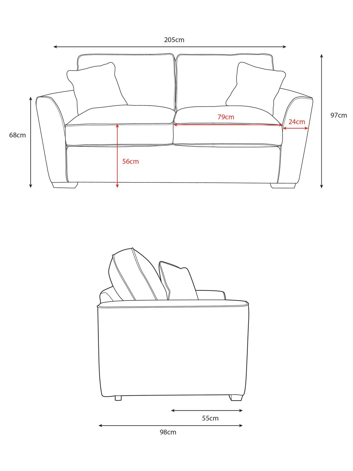 Image 7 of 7 of The Very Collection Treviso 3 Seater Fabric Sofa&nbsp;- Made to Order in the UK - FSC&reg; Certified