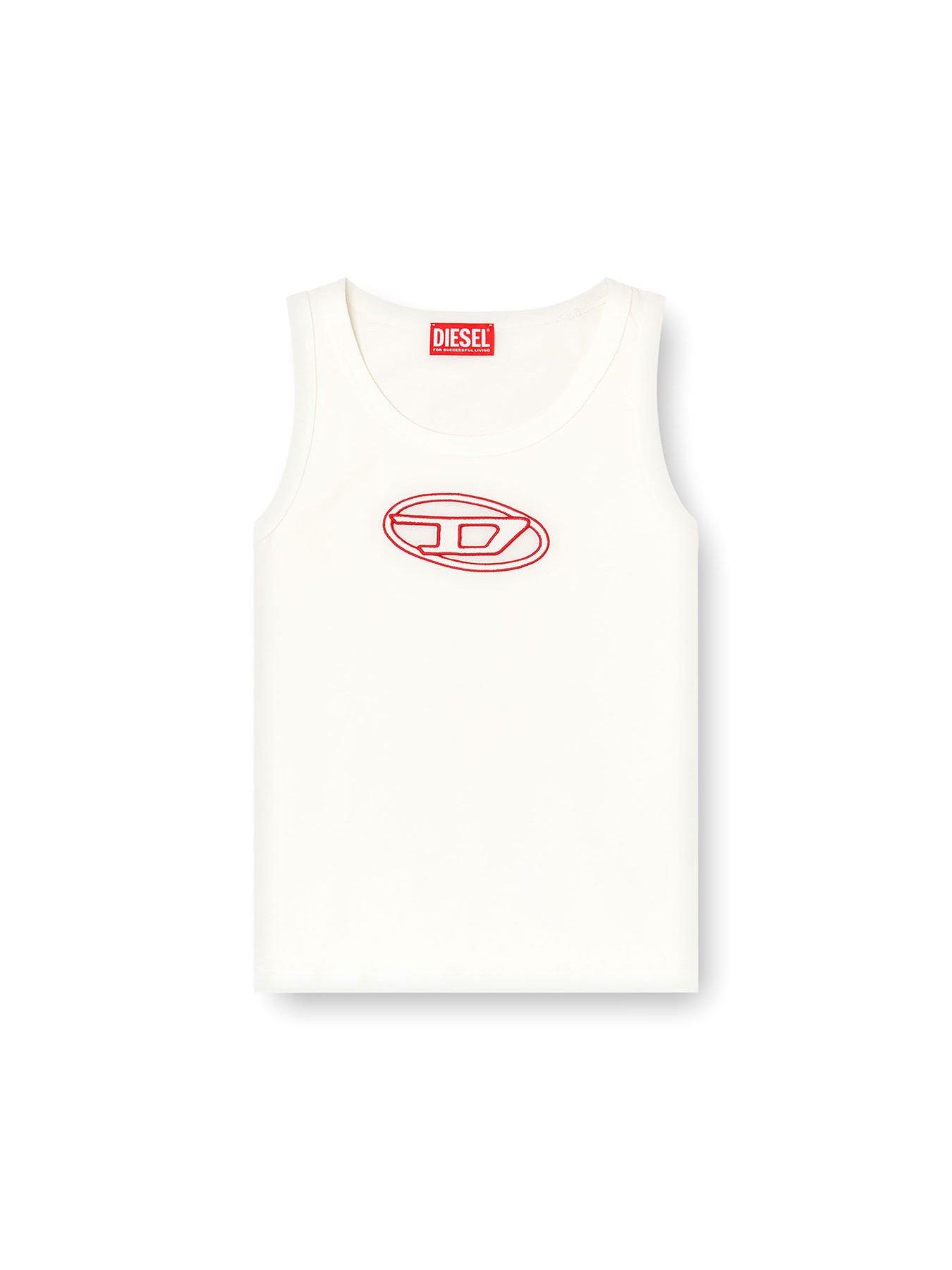 image of diesel-t-lynys-od-large-logo-vest-top-white