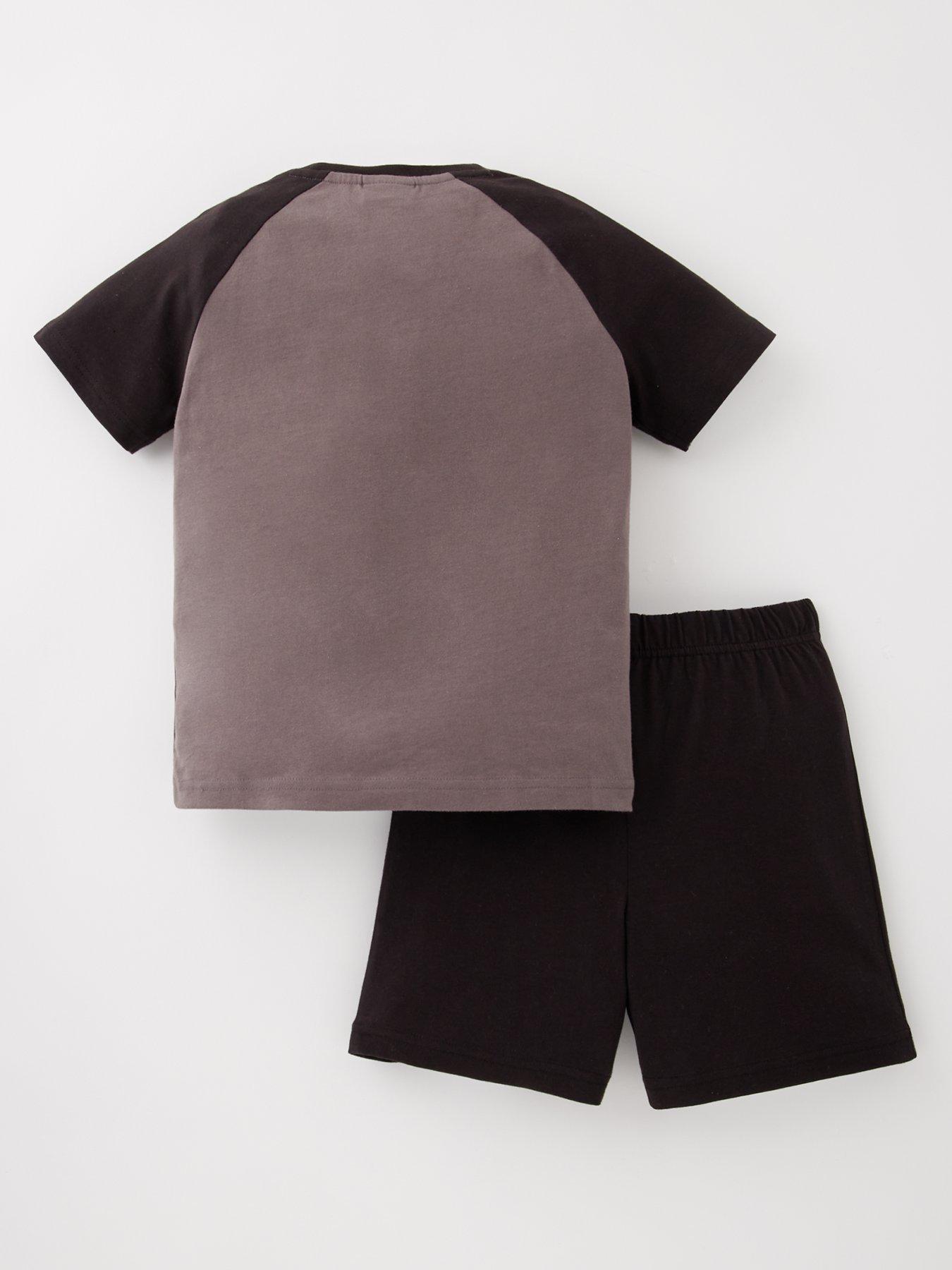  image of spiderman-short-pyjamas-grey