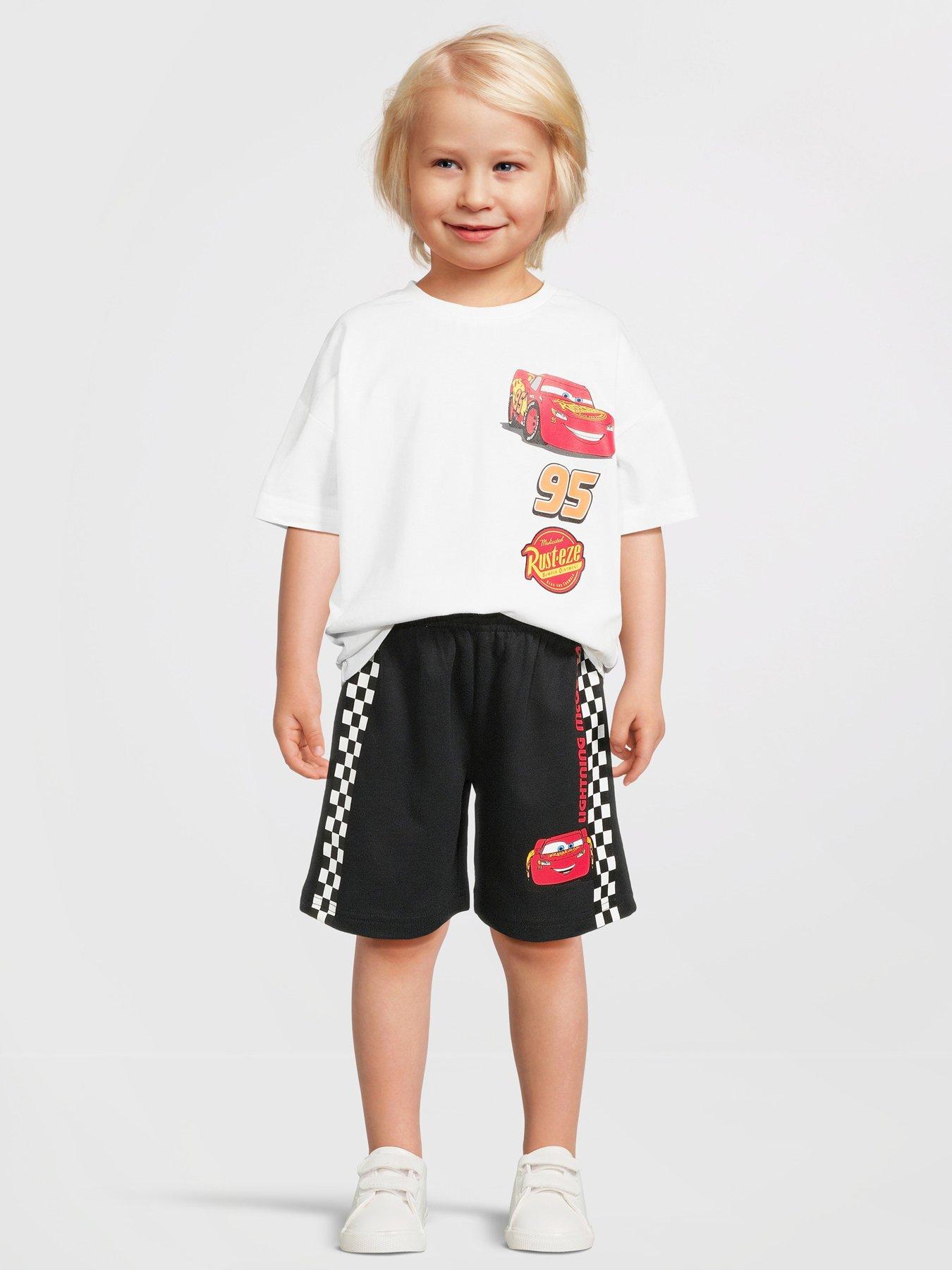 Disney Cars Boys 2 Piece T-Shirt And Short Pyjama Set - Blue