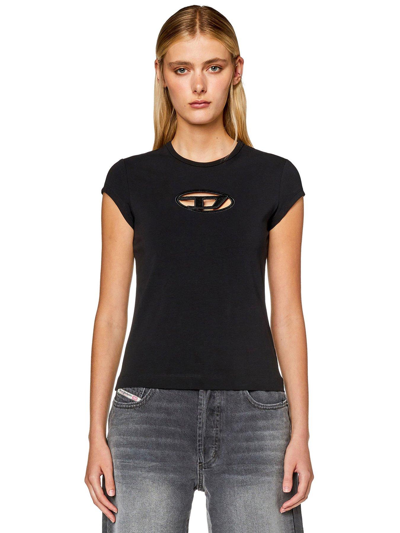  image of diesel-t-angie-large-logo-t-shirt