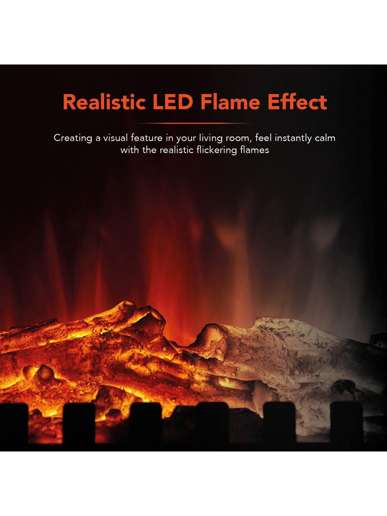  image of warmlite-2kw-sterling-portable-electric-stove-fire-black