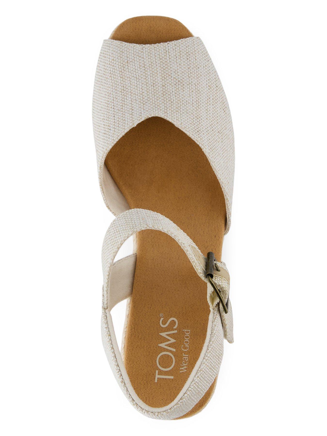 Image 4 of 7 of TOMS Isla Peep Toe Heeled Sandals - Light Natural