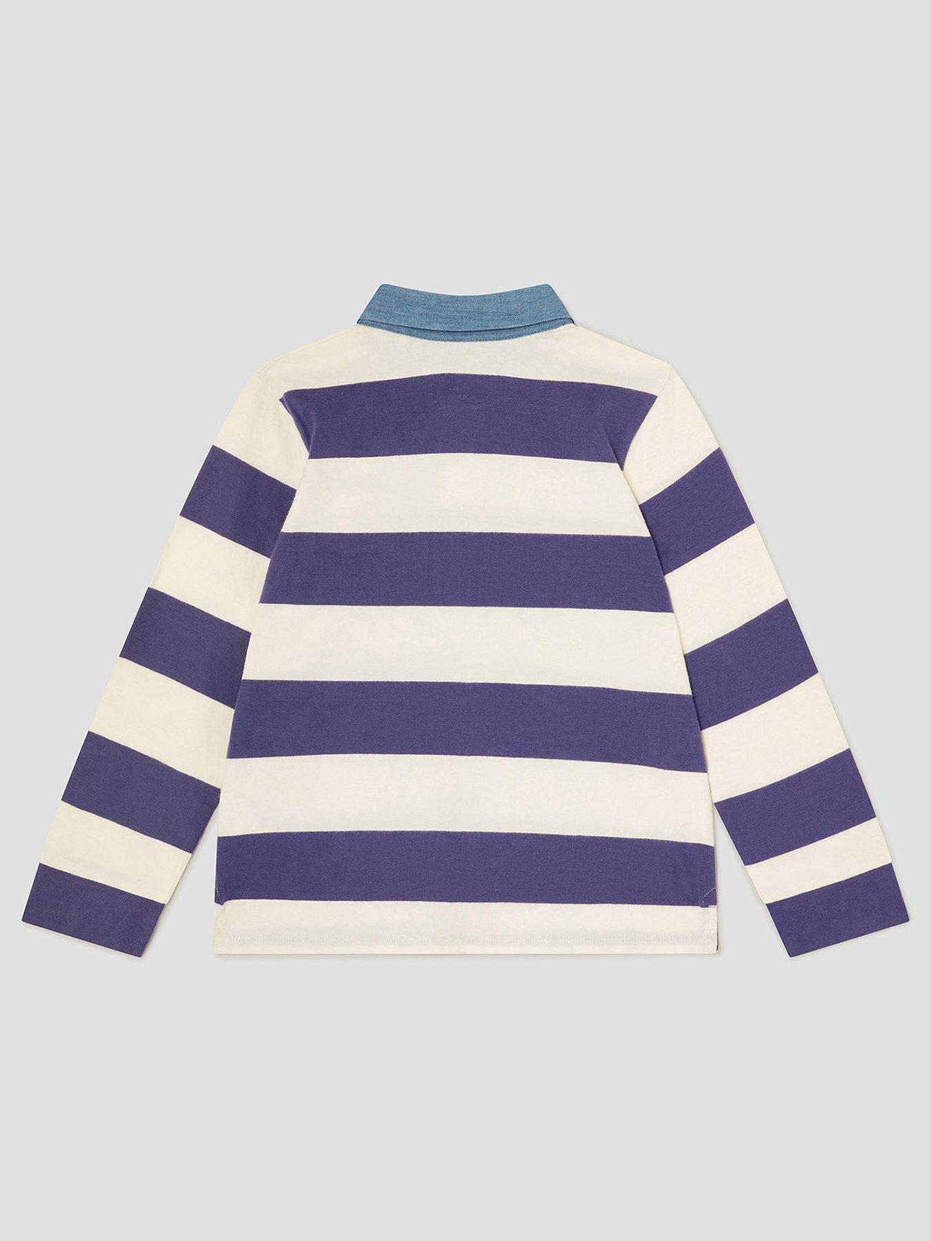  image of monsoon-boys-long-sleeve-rugby-long-sleeve-t-shirt-blue